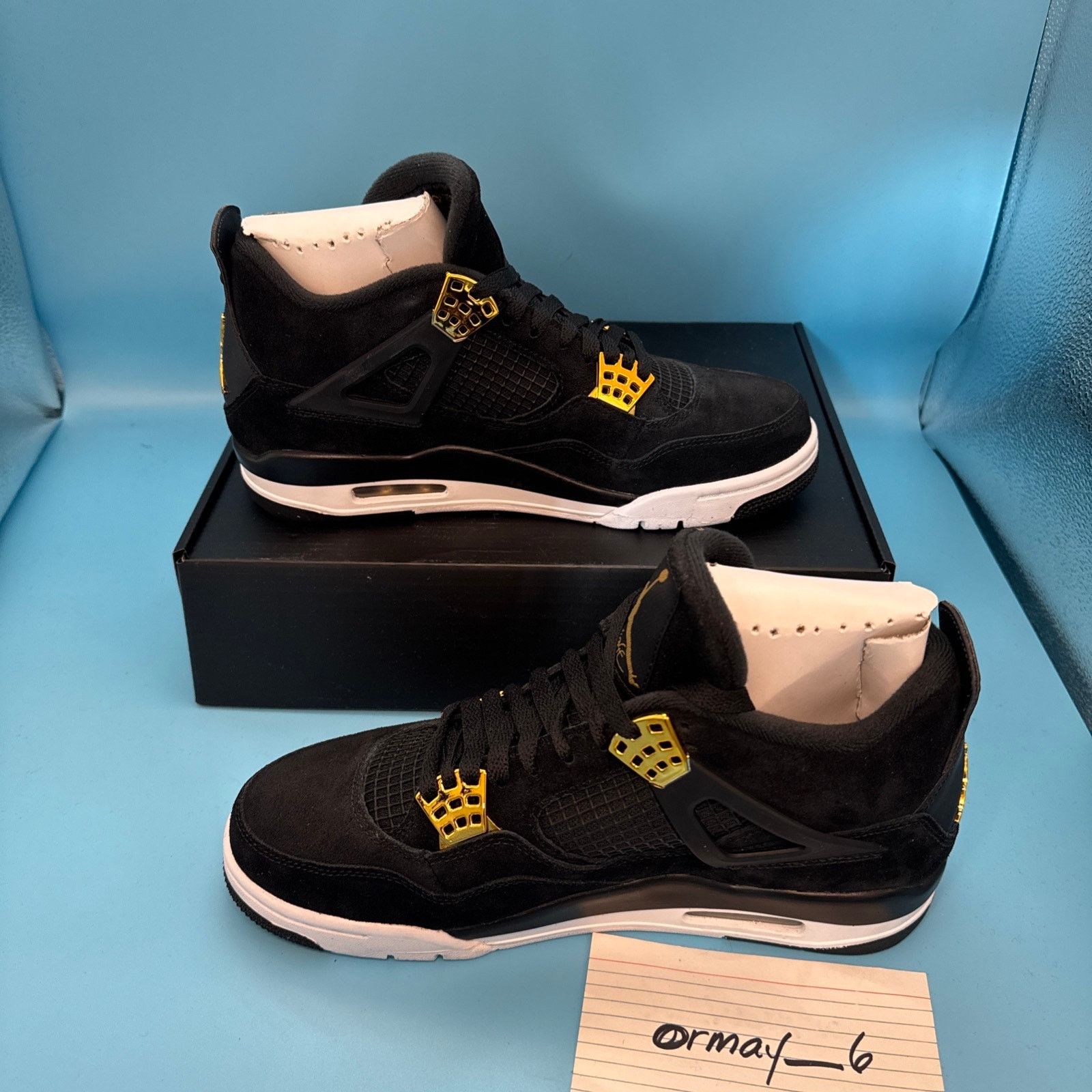 Jordan Brand × Nike Air Jordan Retro 4 "Royalty" 2017 m8.5 w10 Size US 8.5 / EU 41-42 - 2 Thumbnail