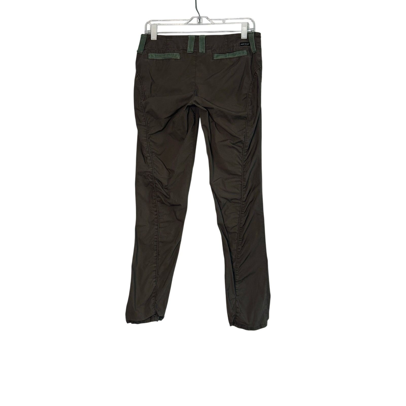 Guess Guess Jeans dark olive green stretch Y2K pants size 29 Size 29" - 6 Thumbnail