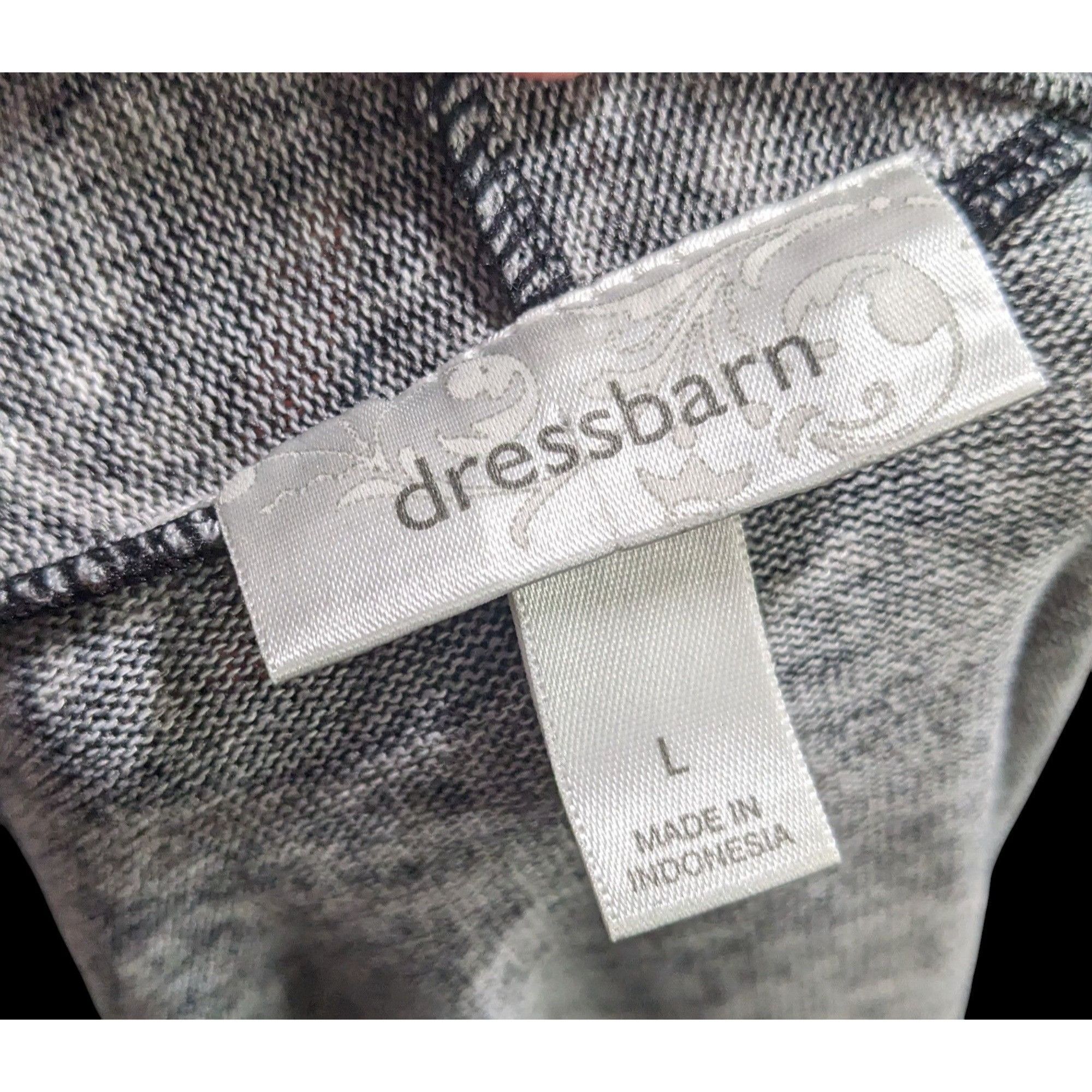 Other Dressbarn Black And Grey Abstract Print Cardigan Size L / US 10 / IT 46 - 7 Thumbnail