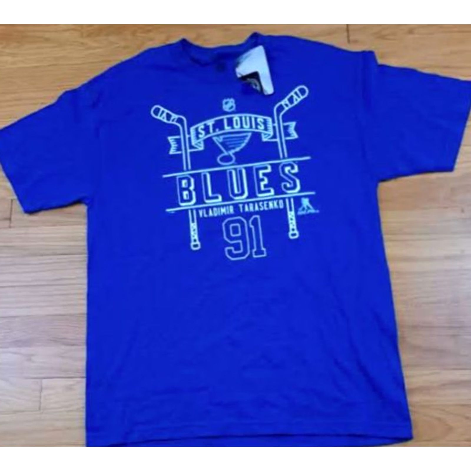 Vintage ST. Louis Blues Vladimir Tarasenko NHLPA T-Shirt NWT Large 91 Size US L / EU 52-54 / 3 - 2 Thumbnail