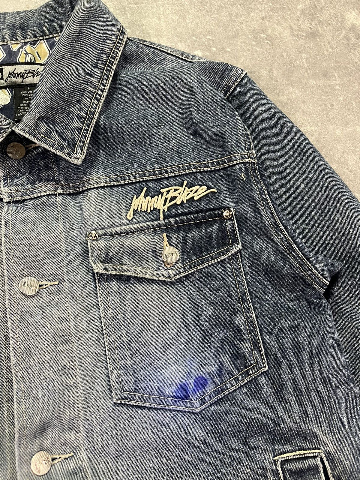 Vintage Johnny Blaze Vintage Denim Jacket S M Size US S / EU 44-46 / 1 - 4 Thumbnail