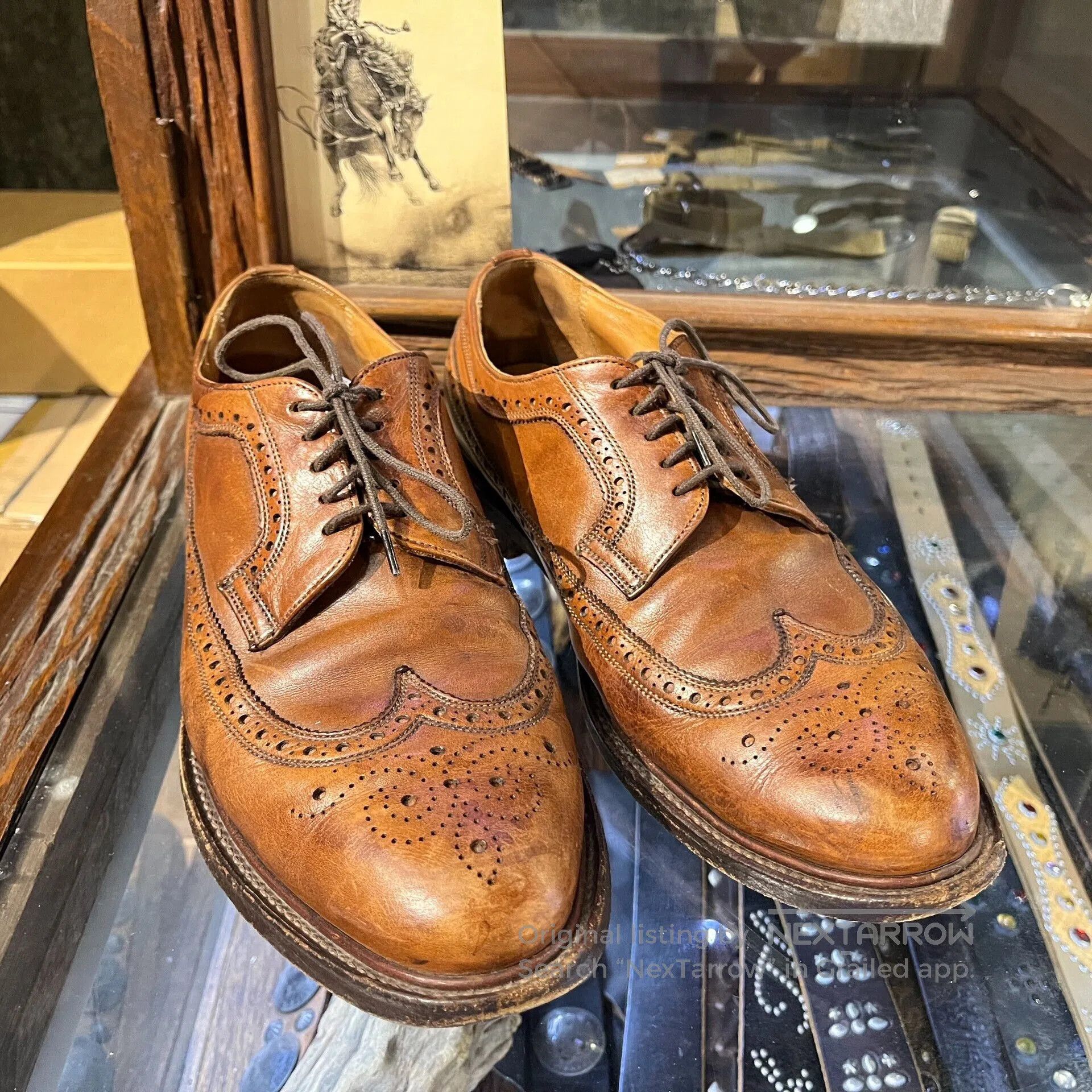 RRL Ralph Lauren RRL Brogue Leather Shoes Size 9.5. Size US 9.5 / EU 42-43 - 1 Thumbnail