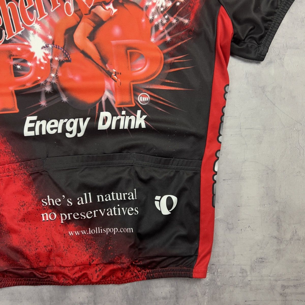 PEARL iZUMi Pearl Izumi Vintage Lolli's Cherry Overptint Cycling Jersey Size US M / EU 48-50 / 2 - 17 Thumbnail