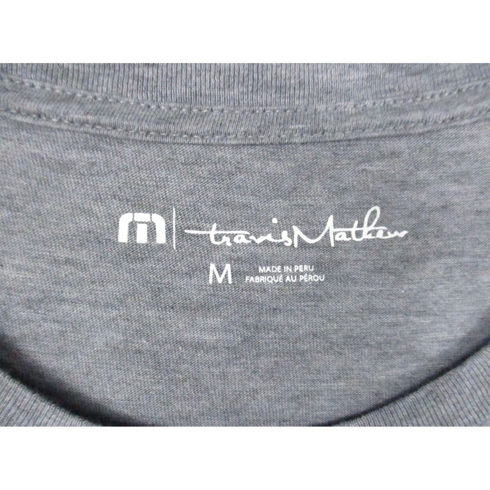 TravisMathew Travis Mathew Shirt Medium Men Gray Logo Crew Neck Here For A Good Time Size US M / EU 48-50 / 2 - 5 Thumbnail