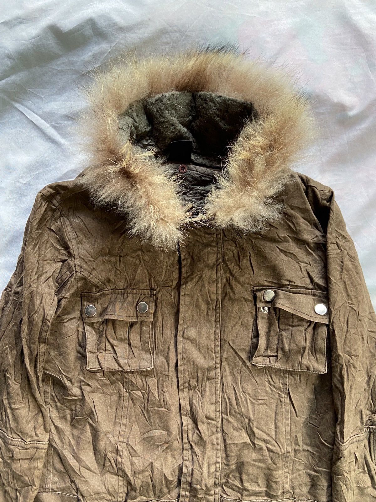 Isamu Katayama Backlash SPLENDEUR FAUX FUR MULTI POCKET PUNK STYLE ZIP JACKET Size US S / EU 44-46 / 1 - 8 Thumbnail