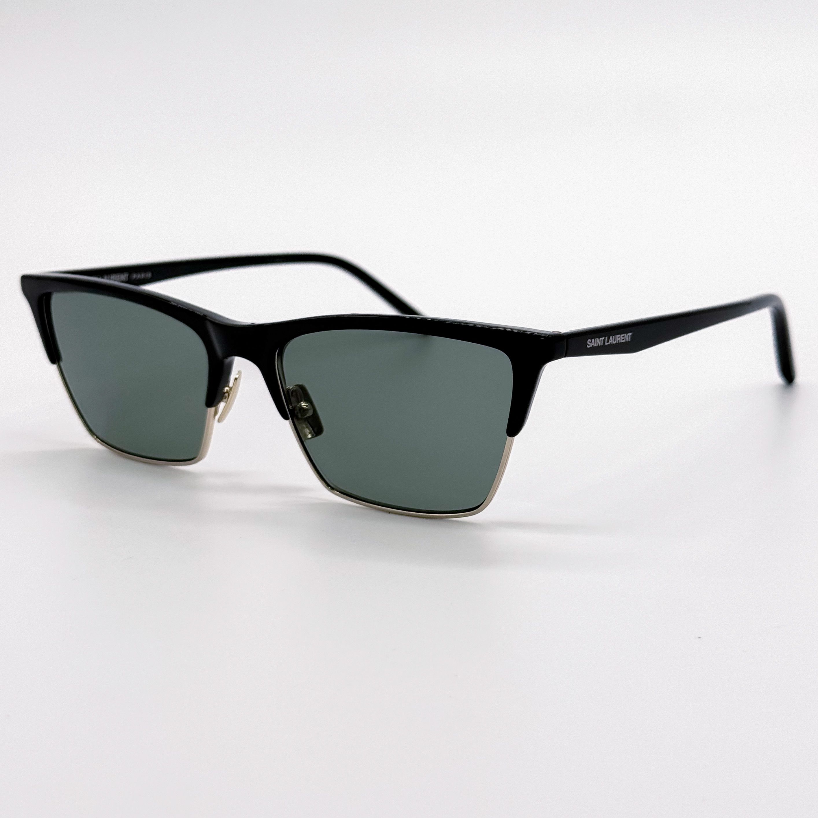 Yves Saint Laurent NEW SAINT LAURENT SL767 001 BLACK GREEN SUNGLASSES SL 767 Size ONE SIZE - 3 Thumbnail