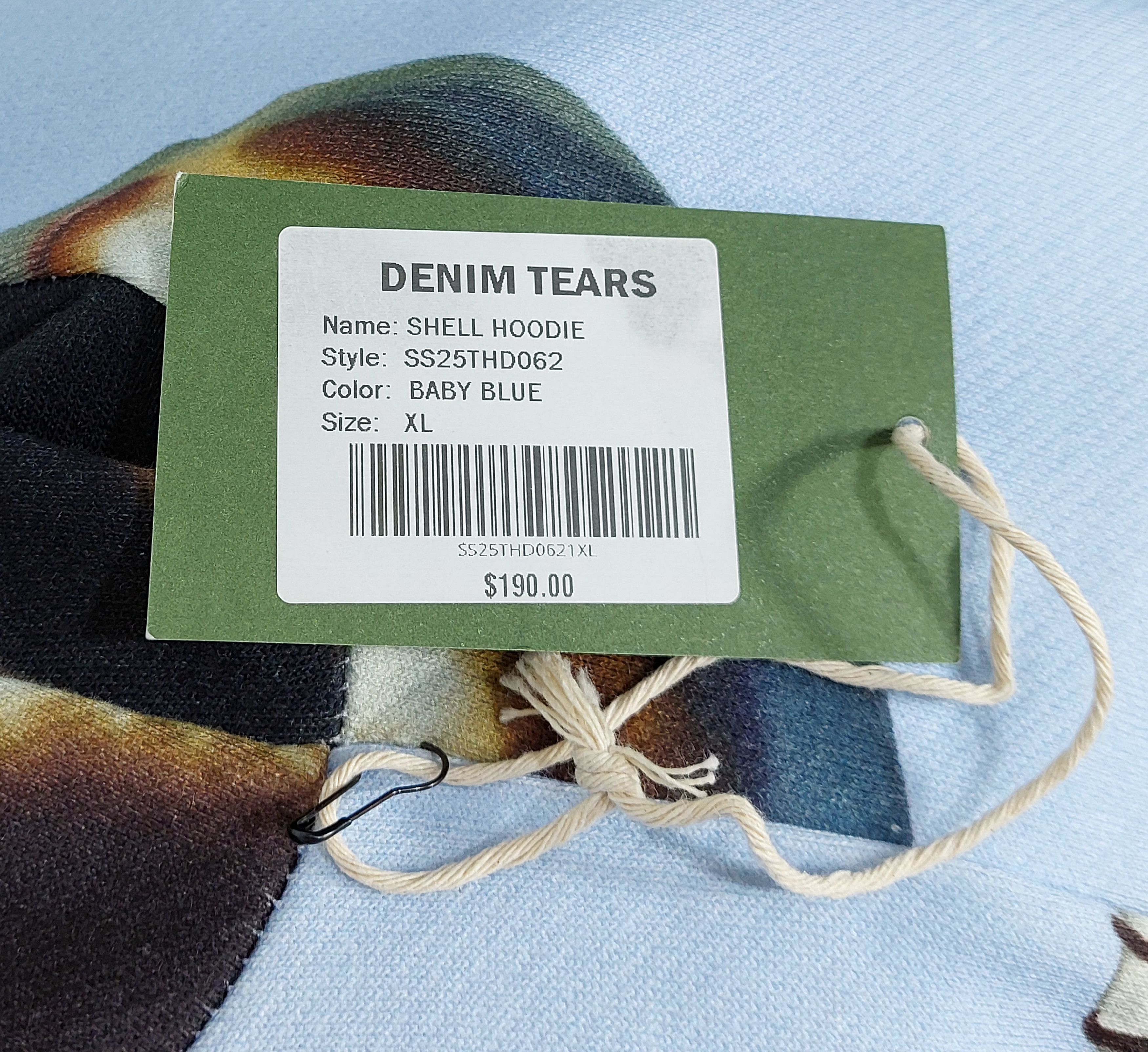 DENIM TEARS shell hoodie - baby blue XL Size US XL / EU 56 / 4 - 5 Thumbnail