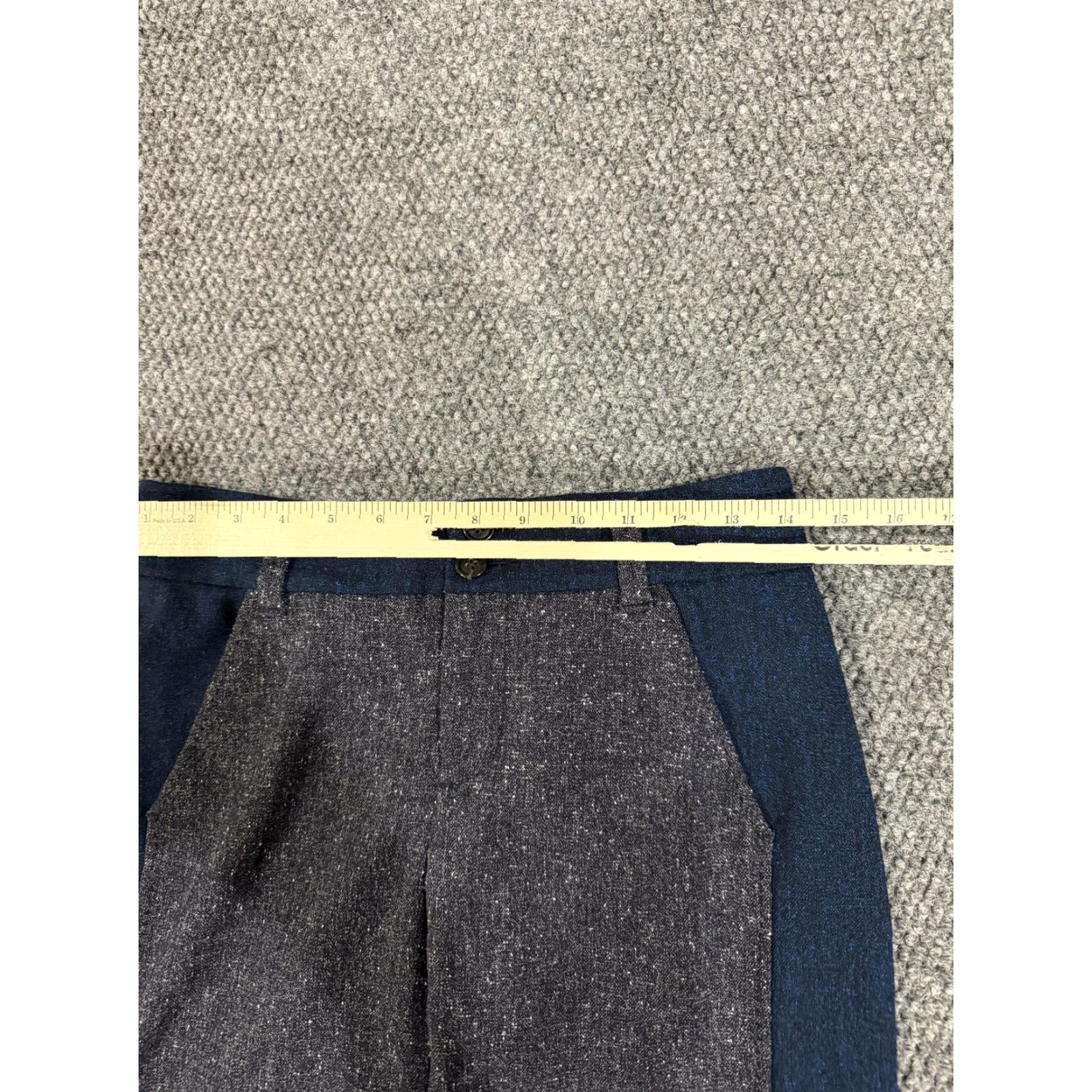 Brighton VINTAGE Elevenses The Brighton Tweed Flare Stretch Work Office Pants Womens 10 Gray Size 32" / US 10 / IT 46 - 5 Thumbnail