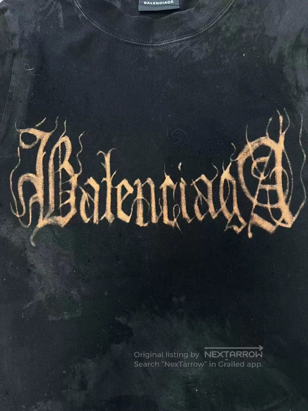 Balenciaga Balenciaga Abstract Logo Short Sleeve T. Size S / US 4 / IT 40 - 3 Thumbnail