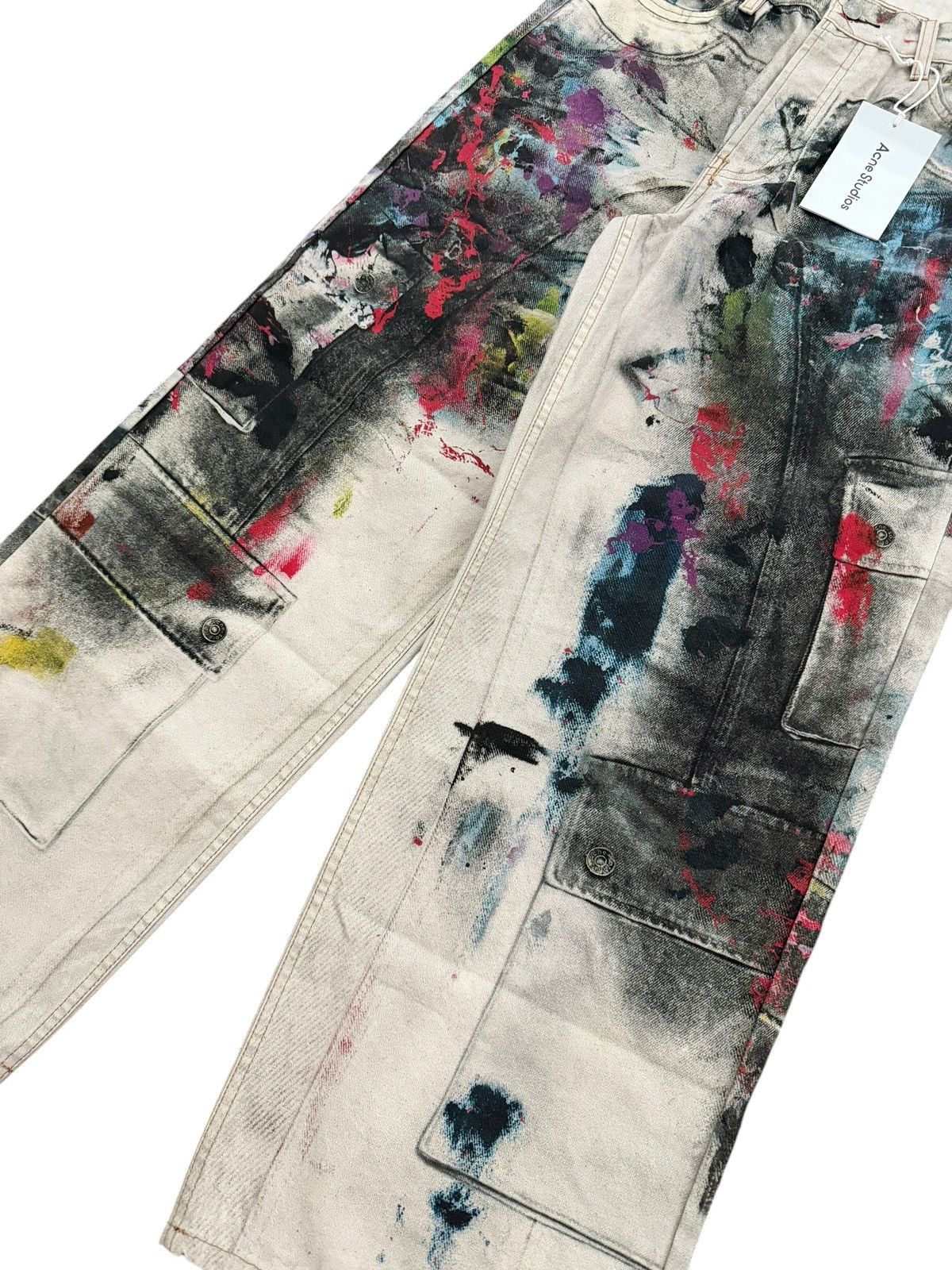 Acne Studios Acne Studios 1981 Trompe L’oeil Painter Loose Fit Jeans Size US 30 / EU 46 - 5 Thumbnail