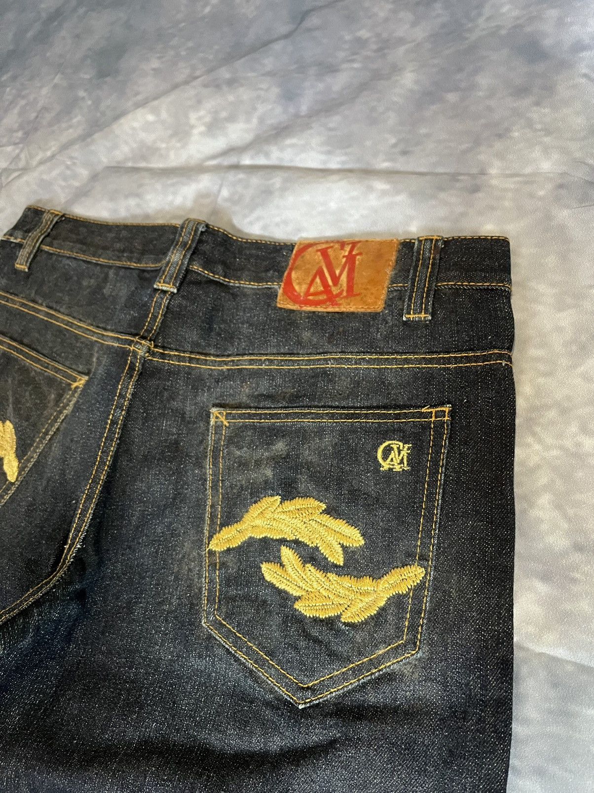 Other Cavi Raw Denim Jeans – Embroidered Pockets Y2K Streetwea Size US 33 - 2 Thumbnail