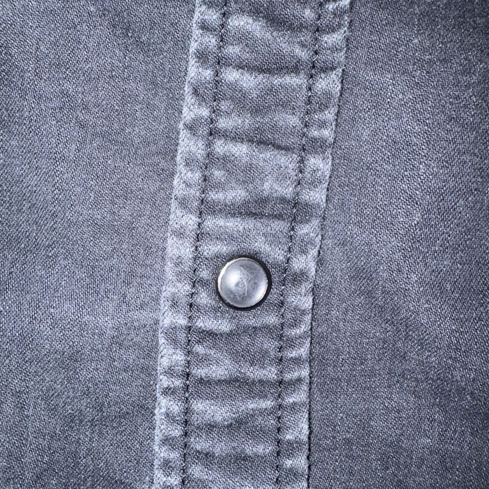 Levi's × Vintage Levi’s Standard Fit Pearl Snap Canvas Weatern Shirt Black XL Size US XL / EU 56 / 4 - 3 Thumbnail