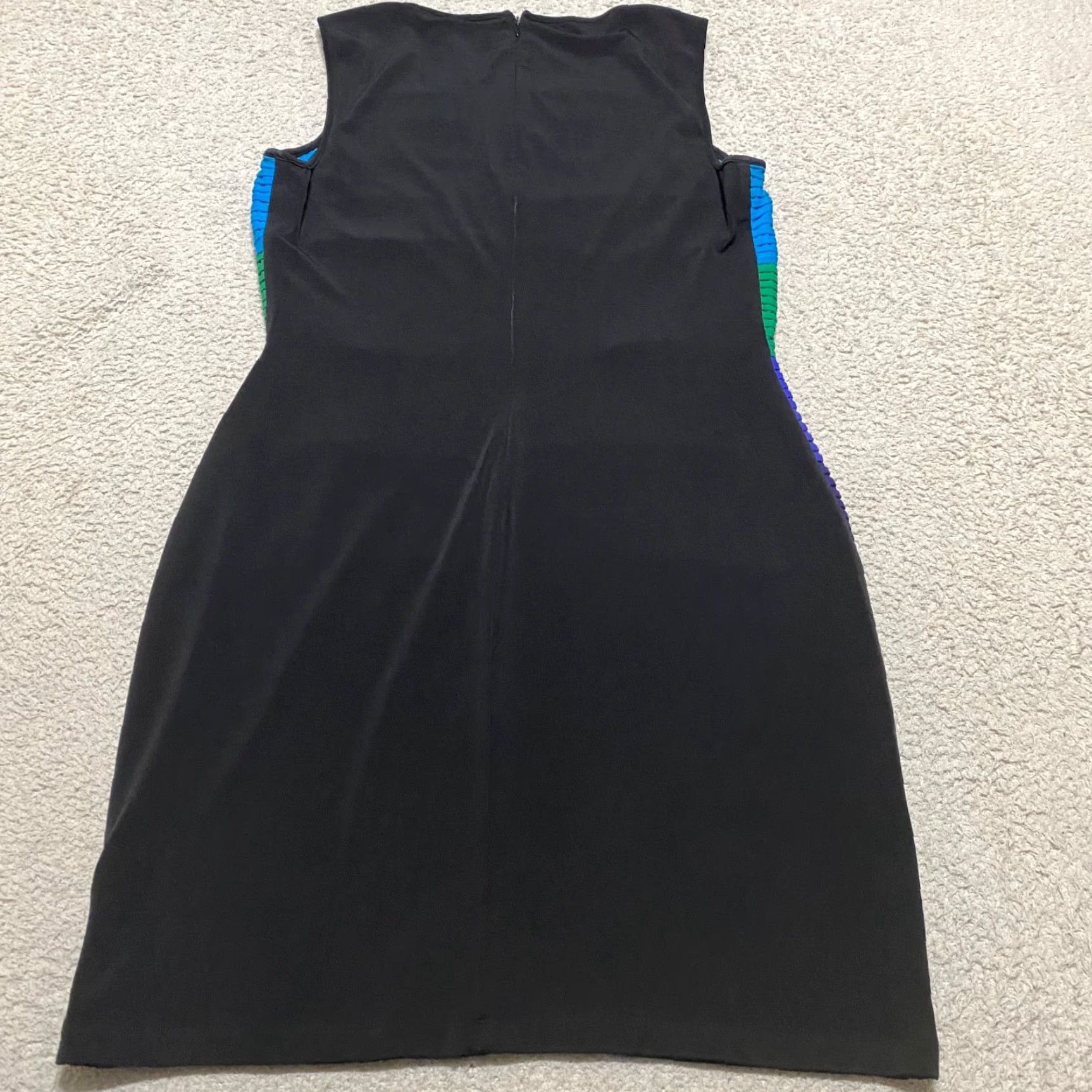 Calvin Klein Calvin Klein Dress Womens sz 10 Multicolor Color Block Sheath Tiered Sleeveless Size L / US 10 / IT 46 - 2 Thumbnail