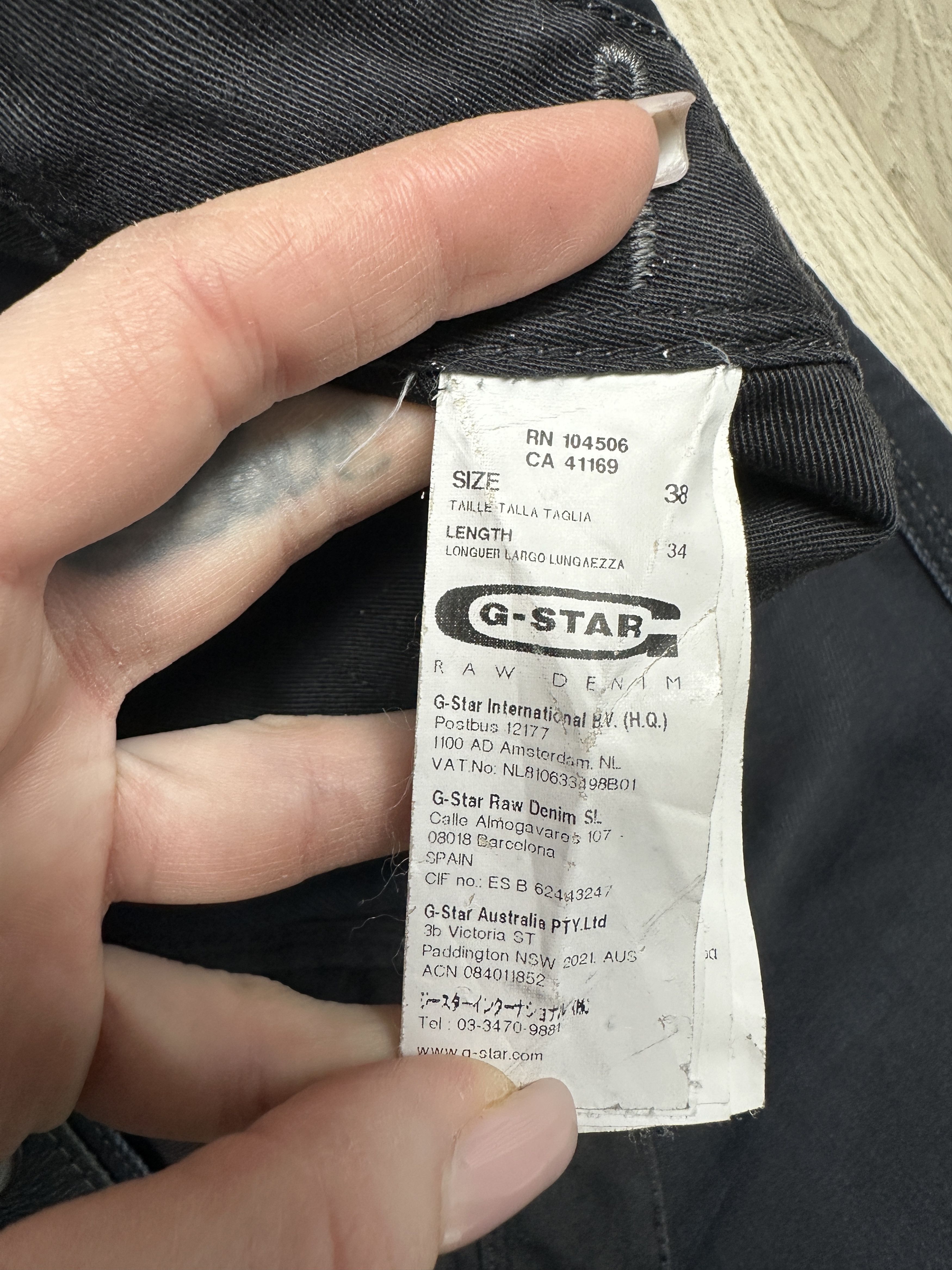 G-Star G Star Raw Jack Loose Tapered Mens Denim Pants Jeans Size US 38 / EU 54 - 11 Thumbnail