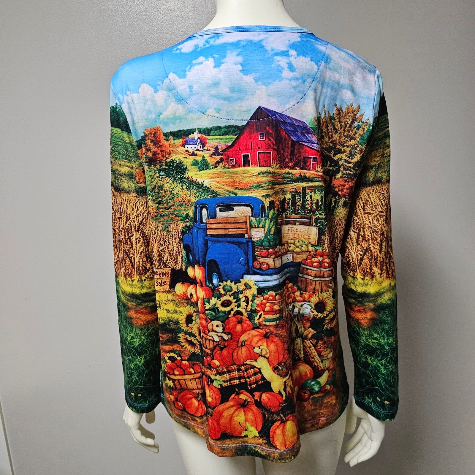 Gloria Vanderbilt Lot of 3 Gloria Vanderbilt Fall/Holiday Theme Shirts Size M Size M / US 6-8 / IT 42-44 - 4 Thumbnail