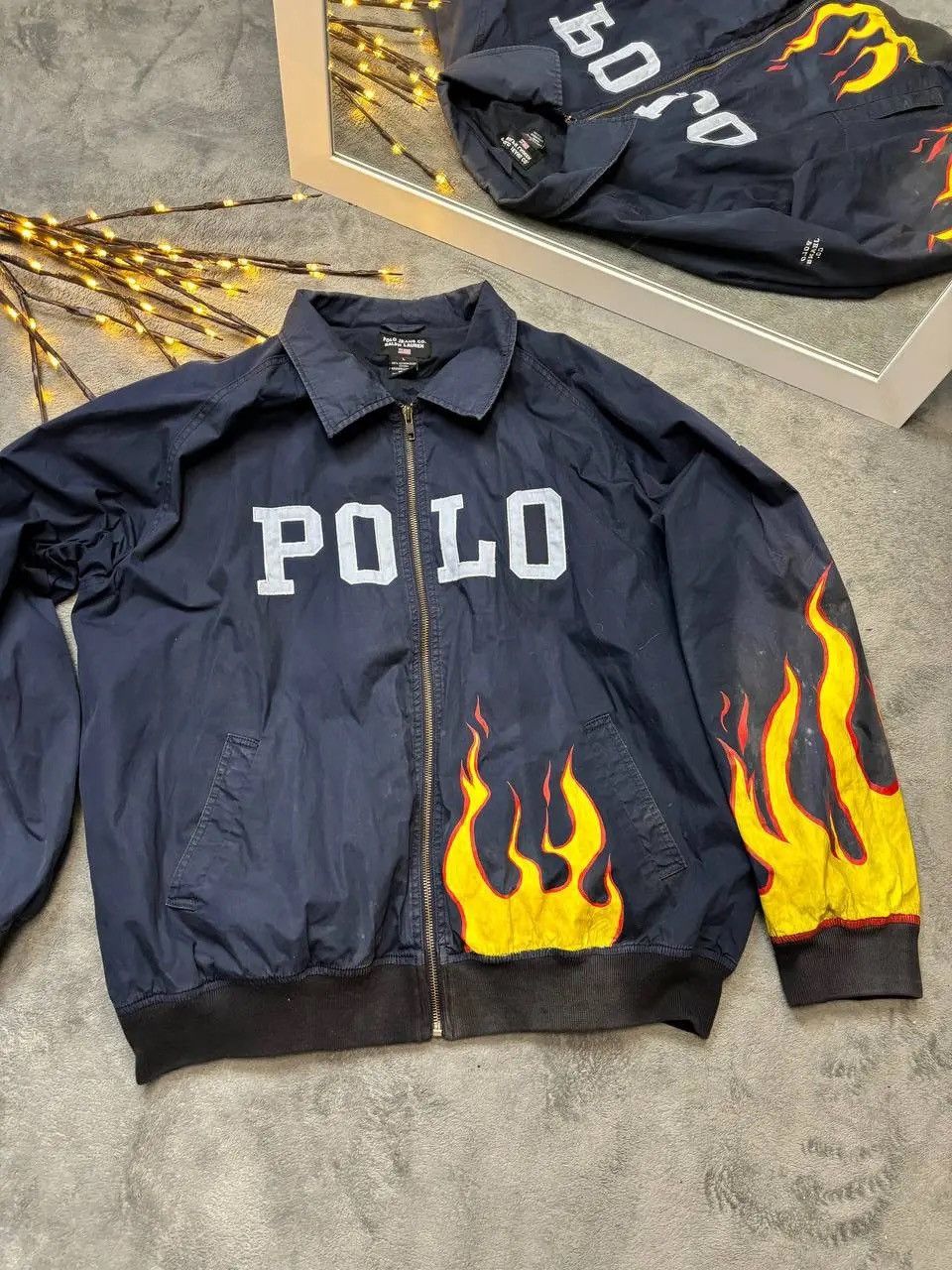 Polo Ralph Lauren × Vintage Vintage Polo Ralph Lauren sport custom faded flame jacket Size US L / EU 52-54 / 3 - 2 Thumbnail