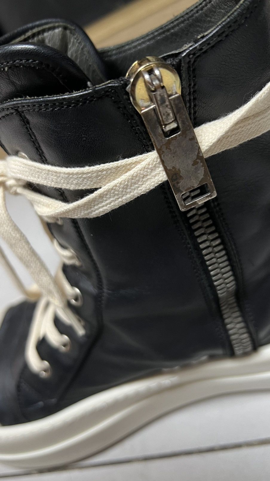 Rick Owens Rick owens drkahdw ramones high top sneaker sz40 Size US 7 / EU 40 - 6 Thumbnail