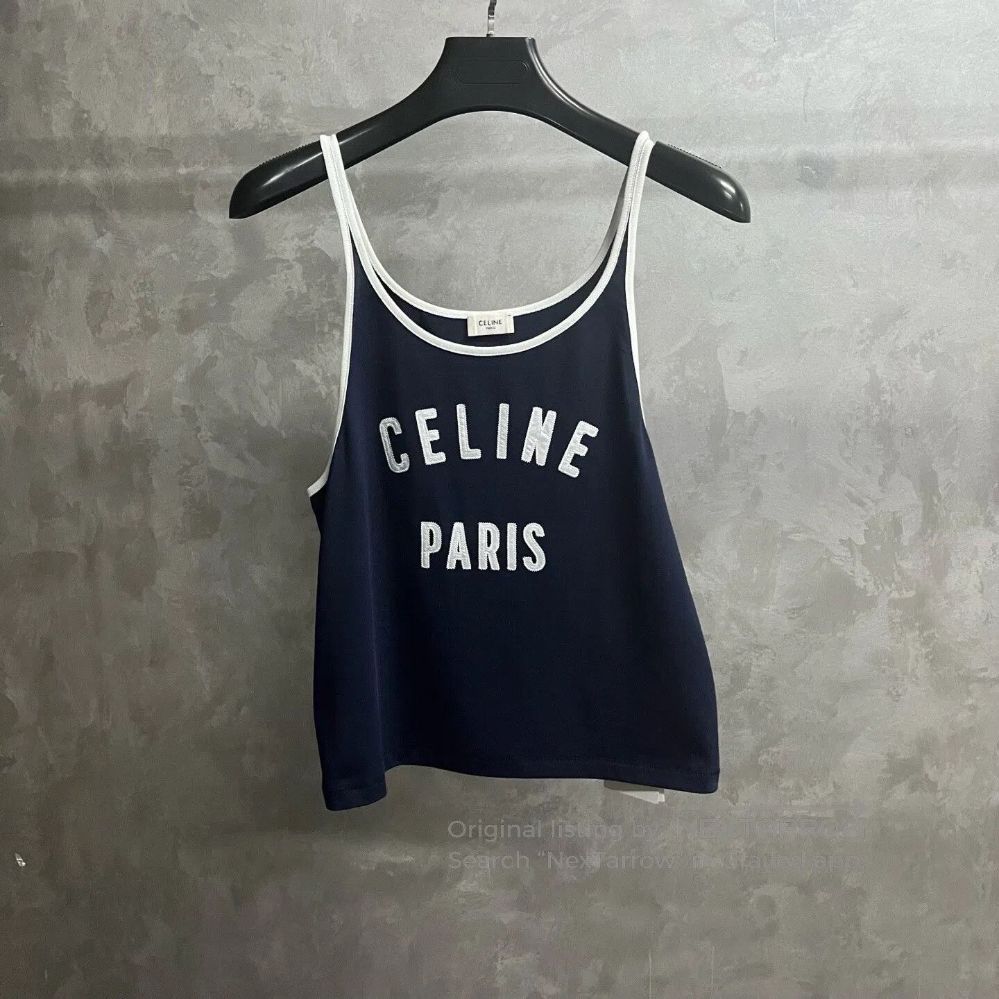 Celine CELINE Colorful logo letter print round-neck strap top| Size M / US 6-8 / IT 42-44 - 1 Thumbnail
