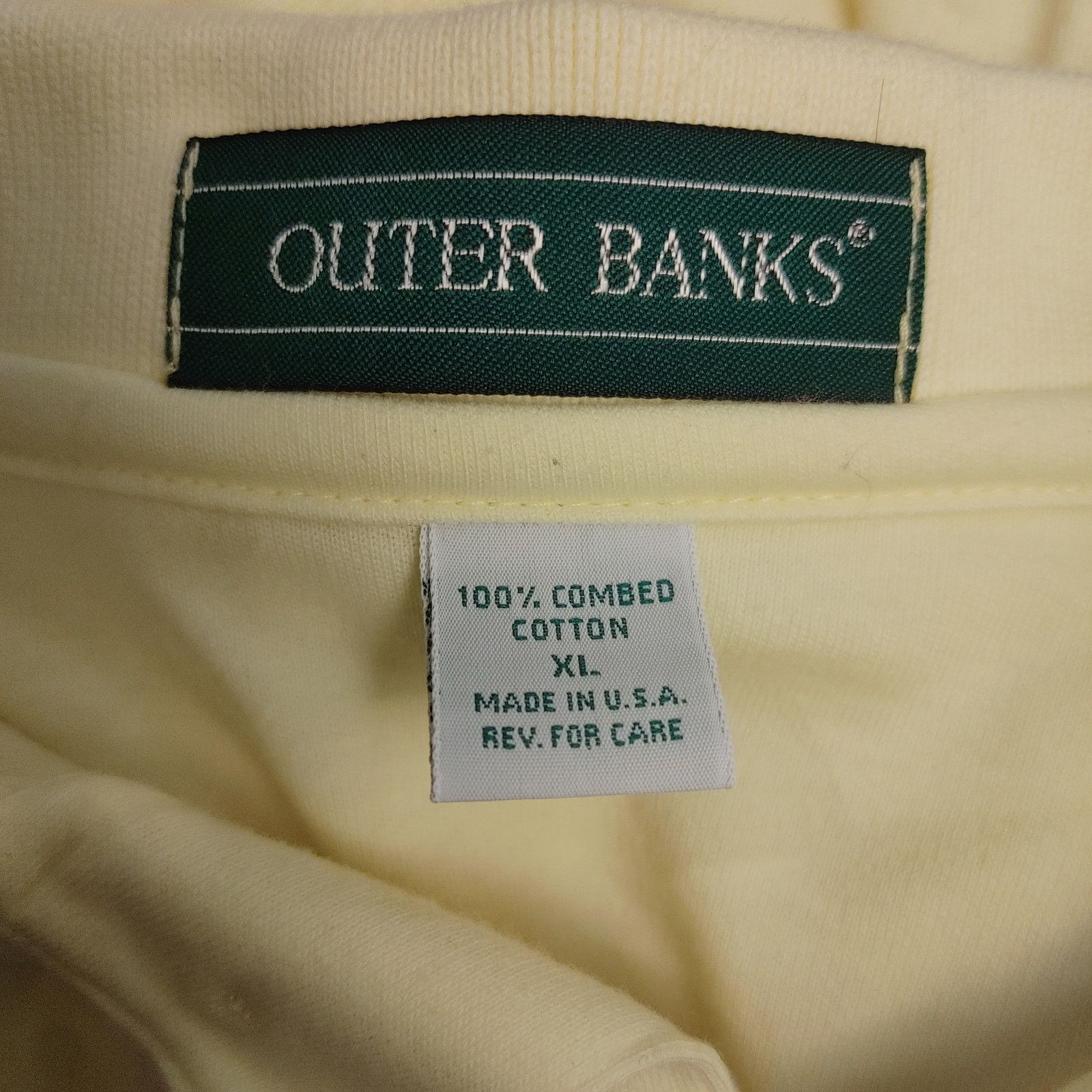 Other Outer Banks Men's XL Off-White IRWA Logo Front Polo Shirt Size US XL / EU 56 / 4 - 3 Thumbnail