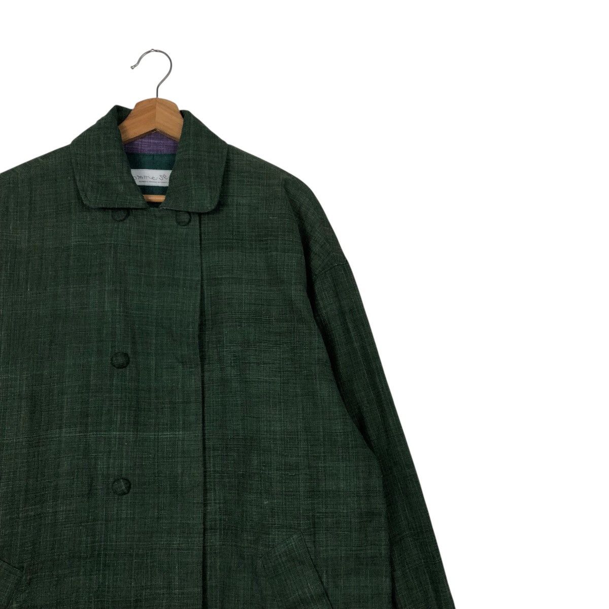 Issey Miyake 📌Rich Green Vintage Jacket Comme Se Soir Buckle Size US M / EU 48-50 / 2 - 8 Thumbnail