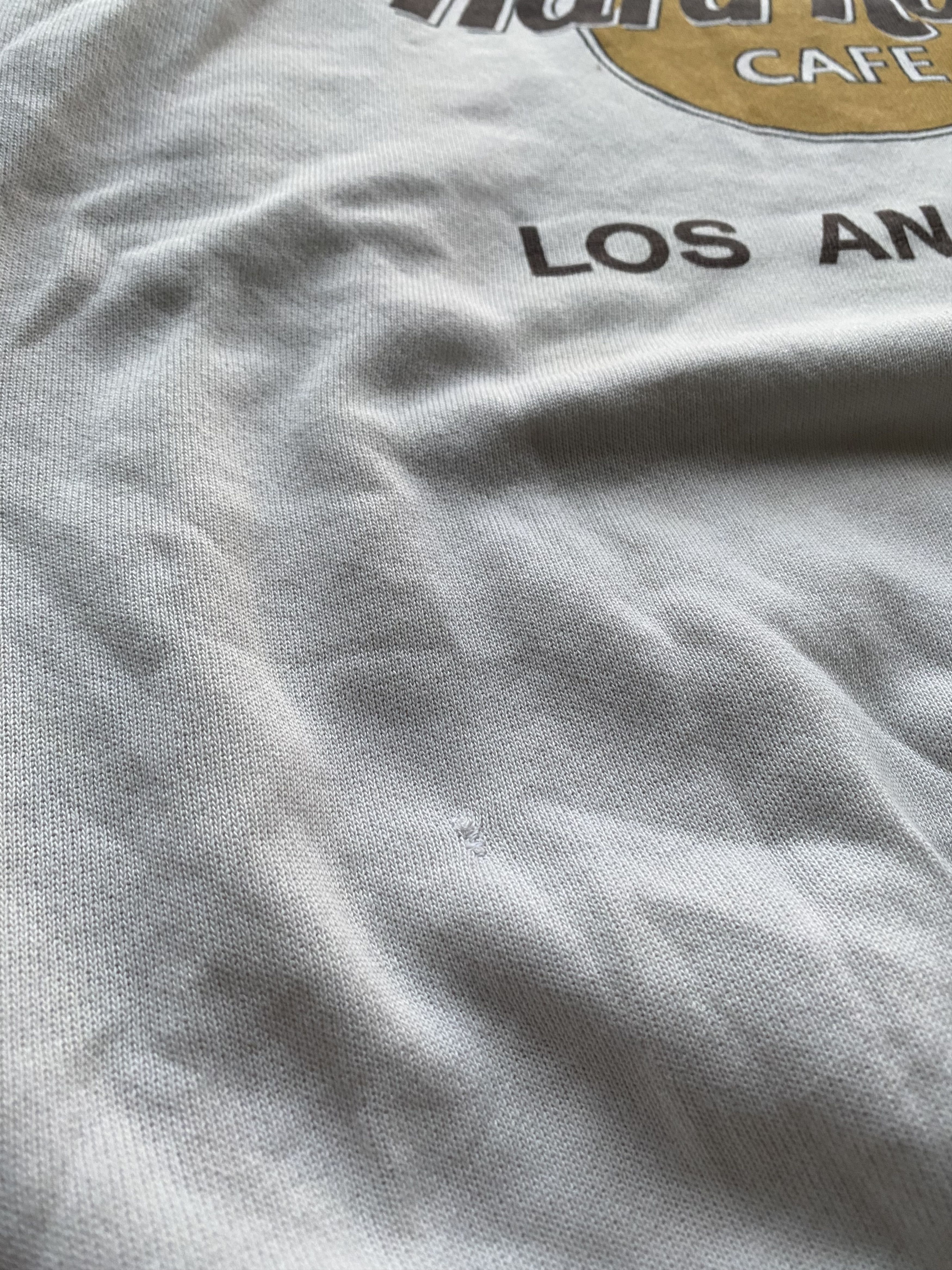 Hard Rock Cafe × Vintage 80s Hard Rock Cafe Los Angeles Archive White Sweatshirt Size US L / EU 52-54 / 3 - 5 Thumbnail