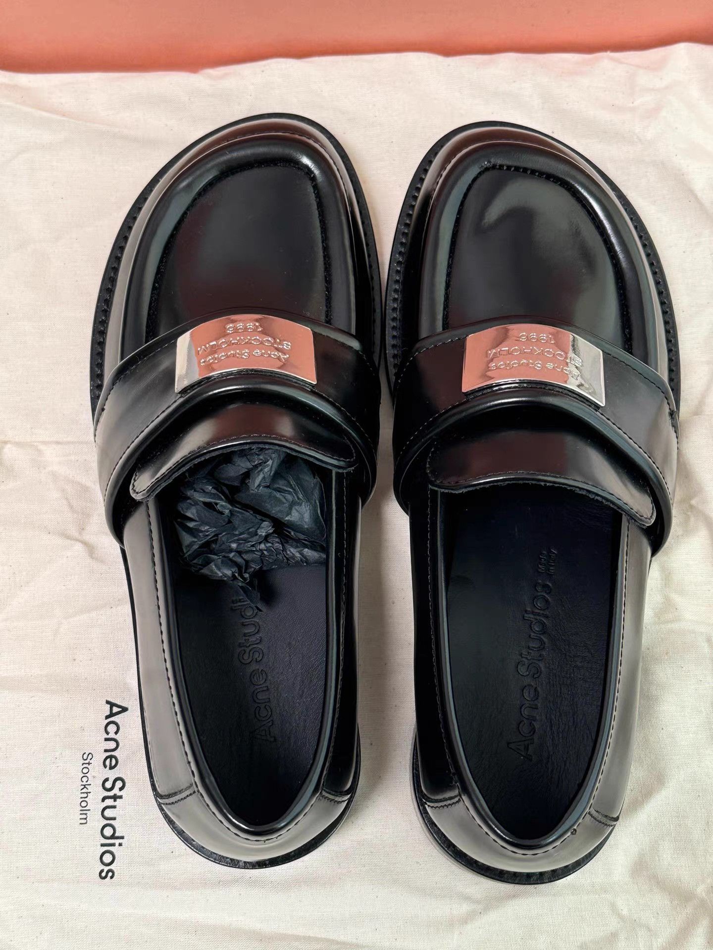Acne Studios Acne Studios New 1996 Metal Logo Loafers K6 Size US 6 / IT 36 - 5 Thumbnail
