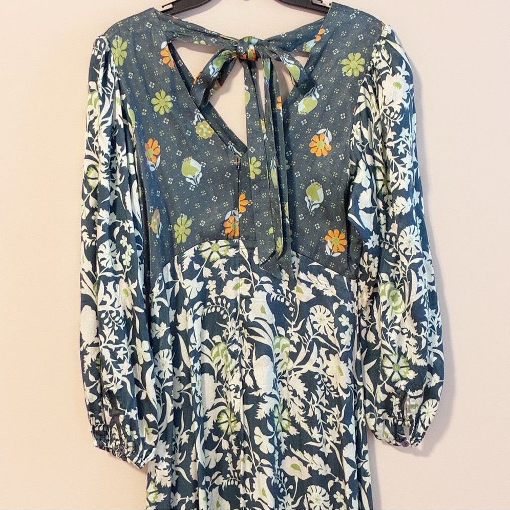Other Damson Madder bohemian floral maxi dress side slit.Size 10US Size L / US 10 / IT 46 - 15 Thumbnail