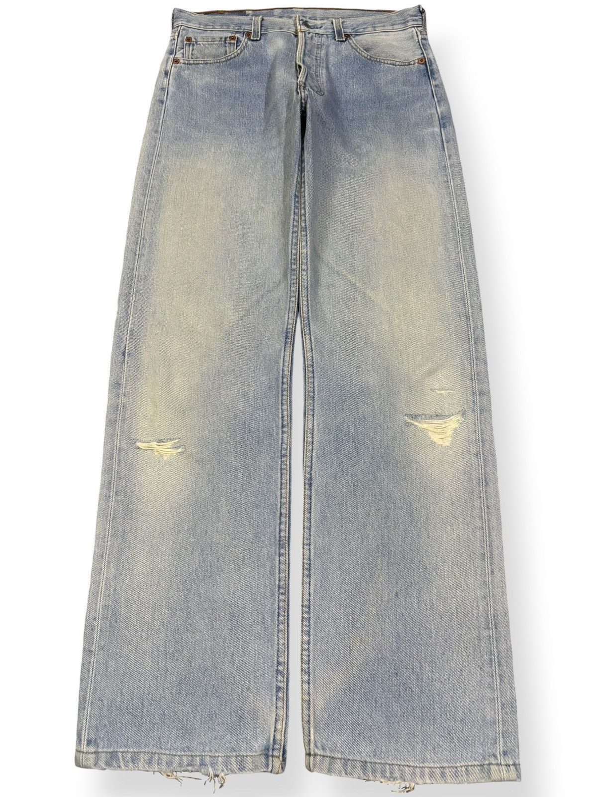 Levi's Vintage 90s Levis 501 Faded Regular Fit Distressed Jeans Size US 30 / EU 46 - 1 Thumbnail