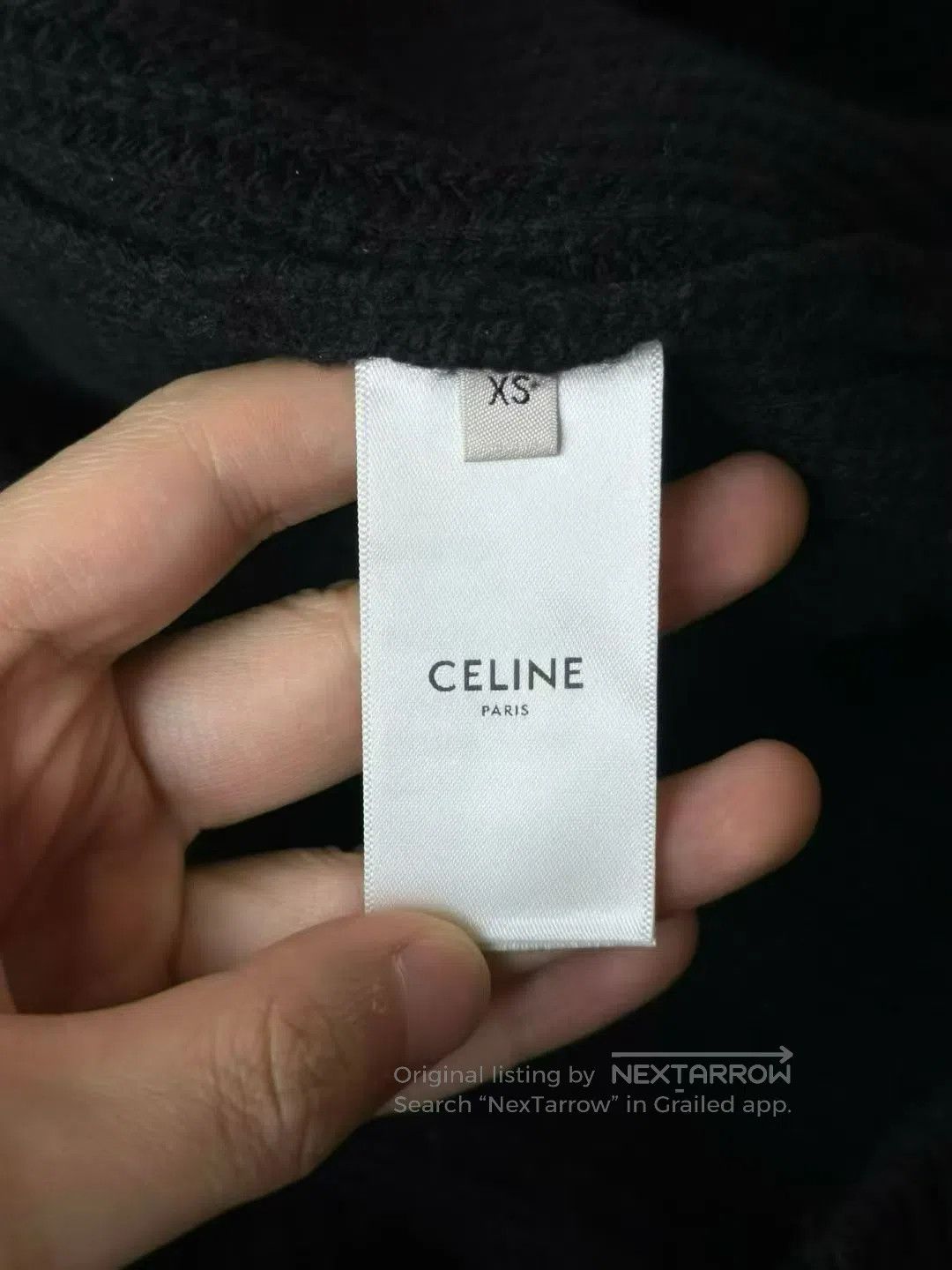 Celine CELINE Black Knit Hoodie| Size US XS / EU 42 / 0 - 4 Thumbnail