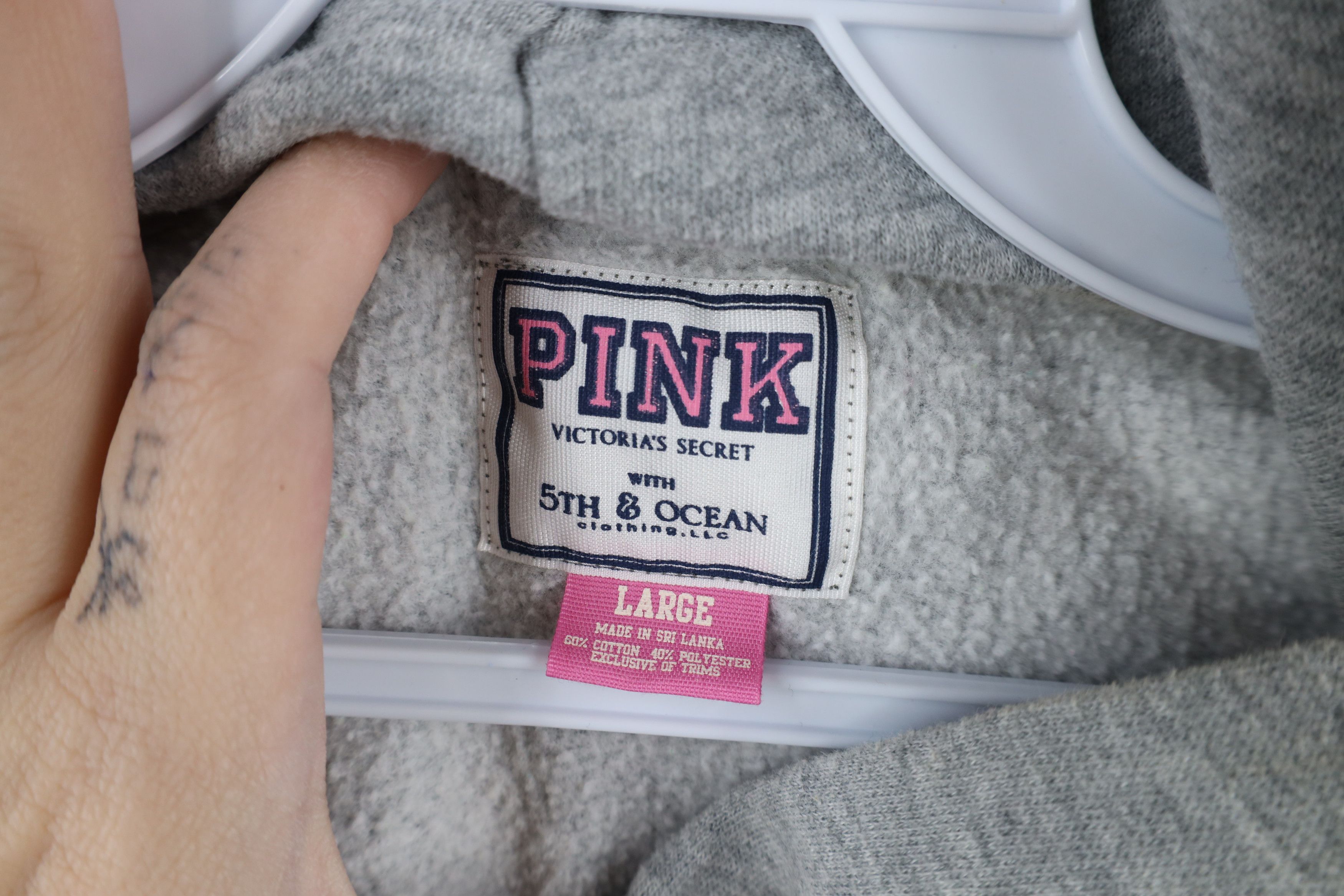 Pink × Vintage Pink Victorias Secret Michigan State University Hoodie Size L / US 10 / IT 46 - 6 Thumbnail