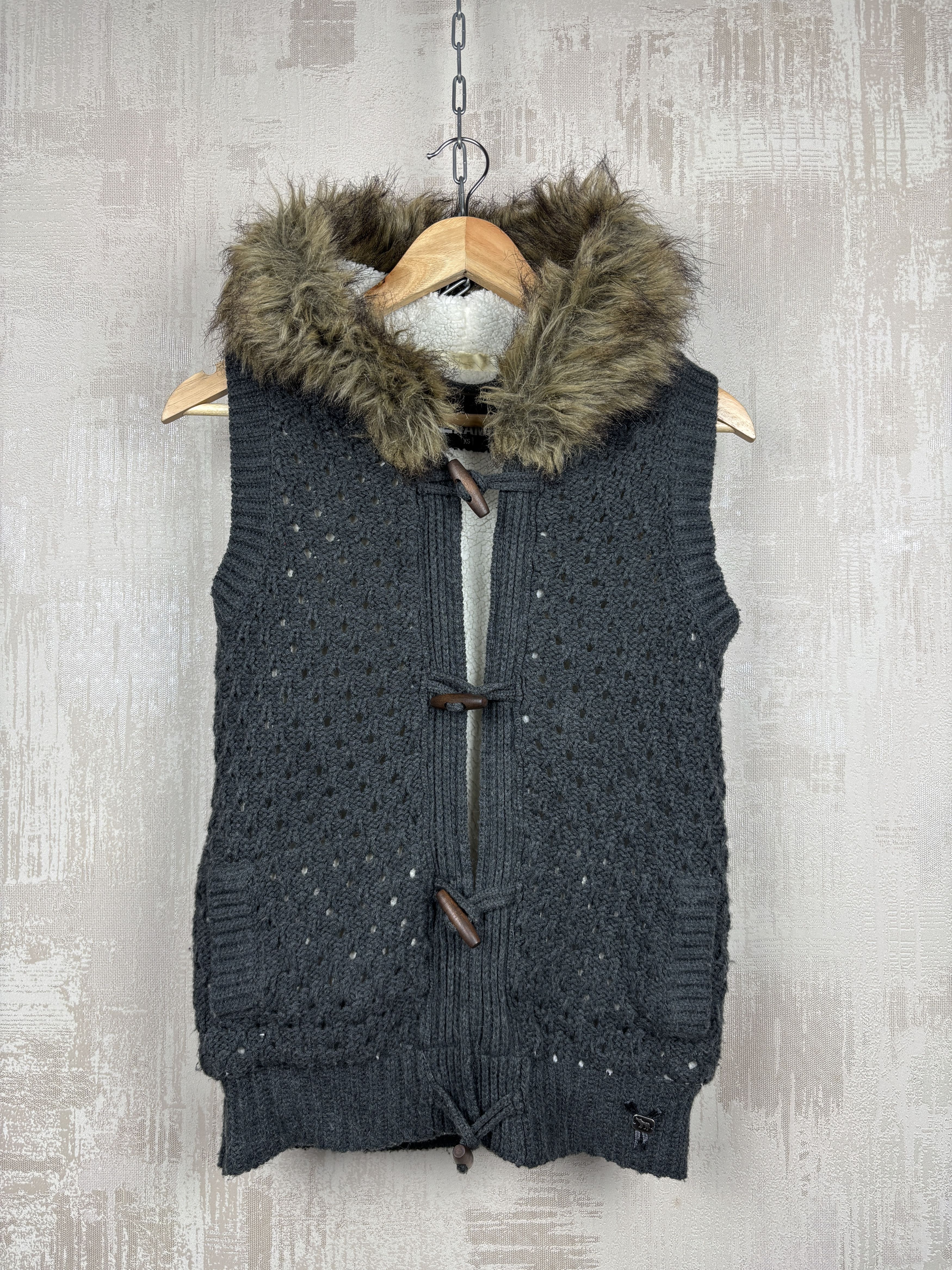 Hysteric Glamour Vintage Faux Fur Knit Cardigan Hoodie If Six Was Nine Style Size XS / US 0-2 / IT 36-38 - 1 Thumbnail