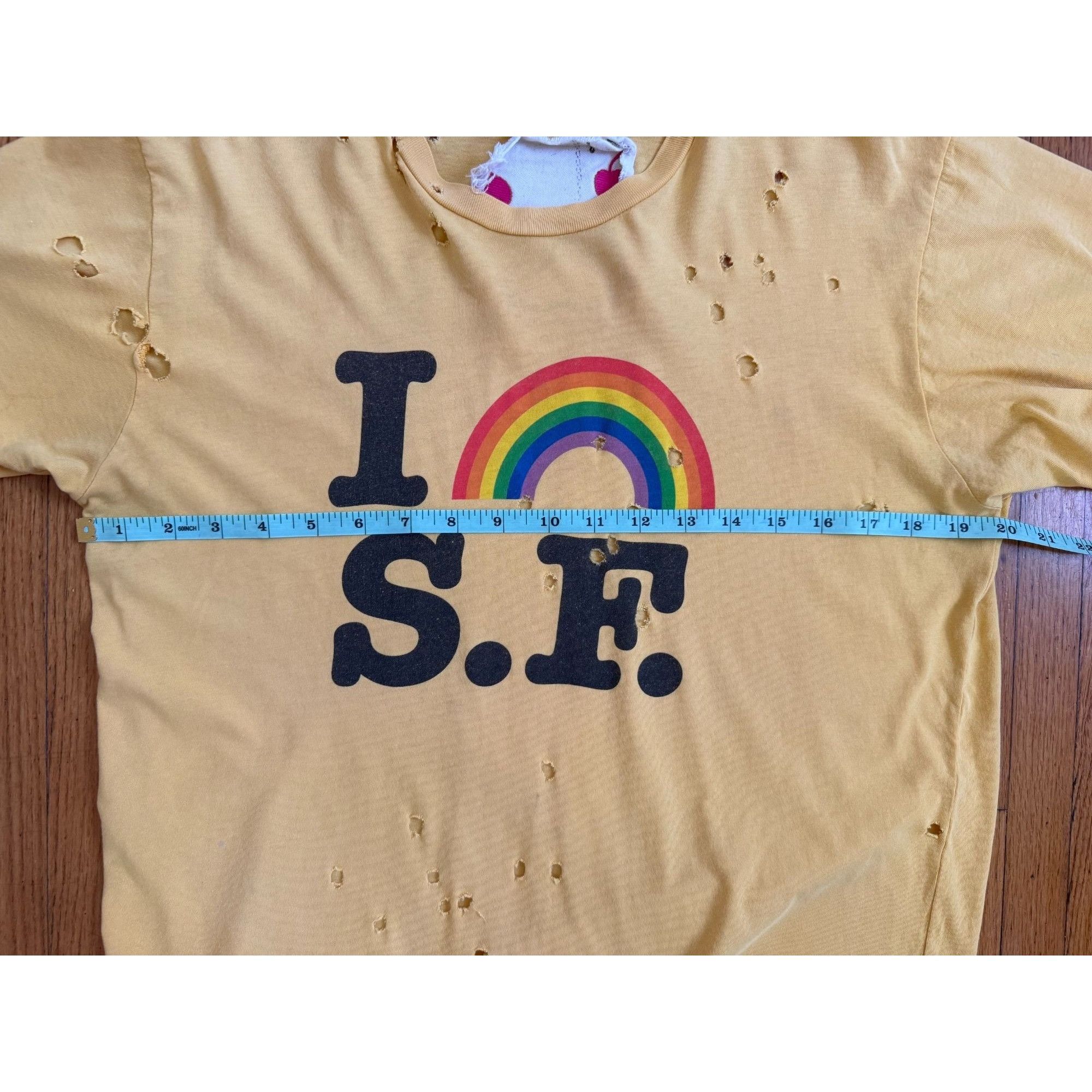Other Parballe “I 🌈 S.F.” Shotgun‑Distressed Vintage Tee – Rare B Size US M / EU 48-50 / 2 - 9 Thumbnail