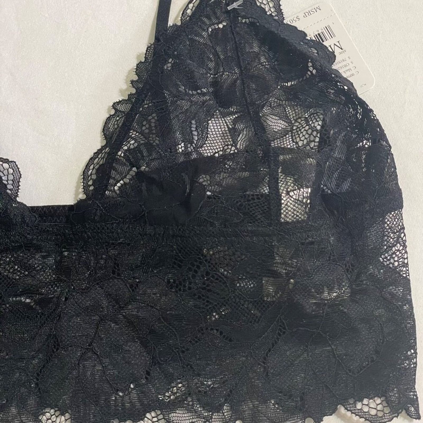 Free People FREE PEOPLE Intimates Lace Longline Bralette 2- Pack Medium Size ONE SIZE - 5 Thumbnail