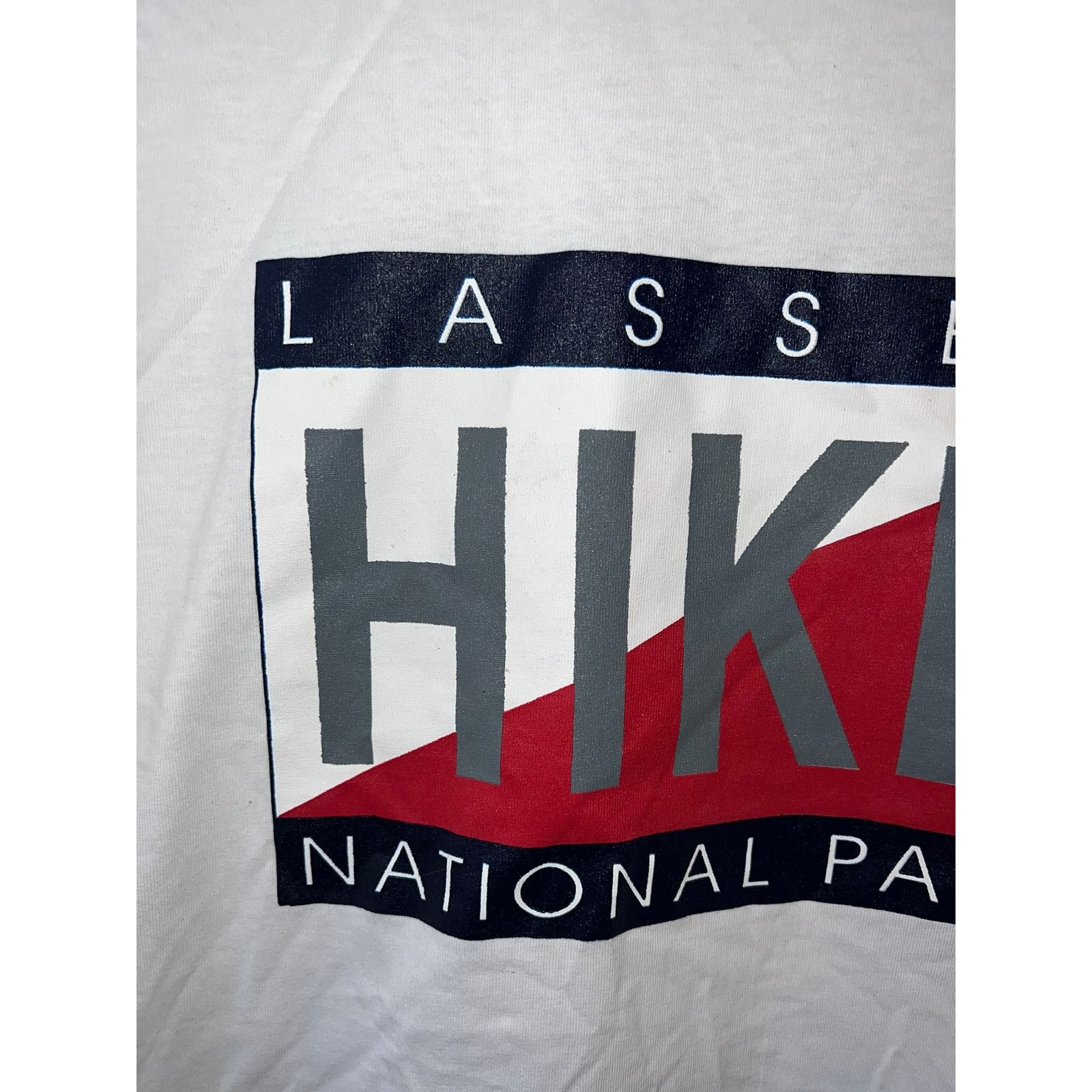Jerzees 90s Vintage Lassen National Park Hike Hiking Shirt 1990s L Size US M / EU 48-50 / 2 - 3 Thumbnail