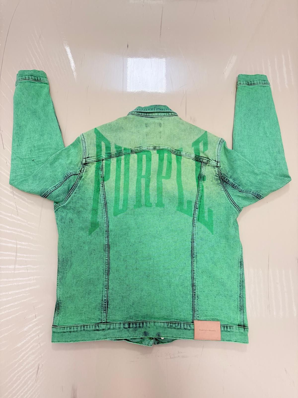 Purple Brand Purple Denim Green Shadow Jacket Size US M / EU 48-50 / 2 - 4 Thumbnail