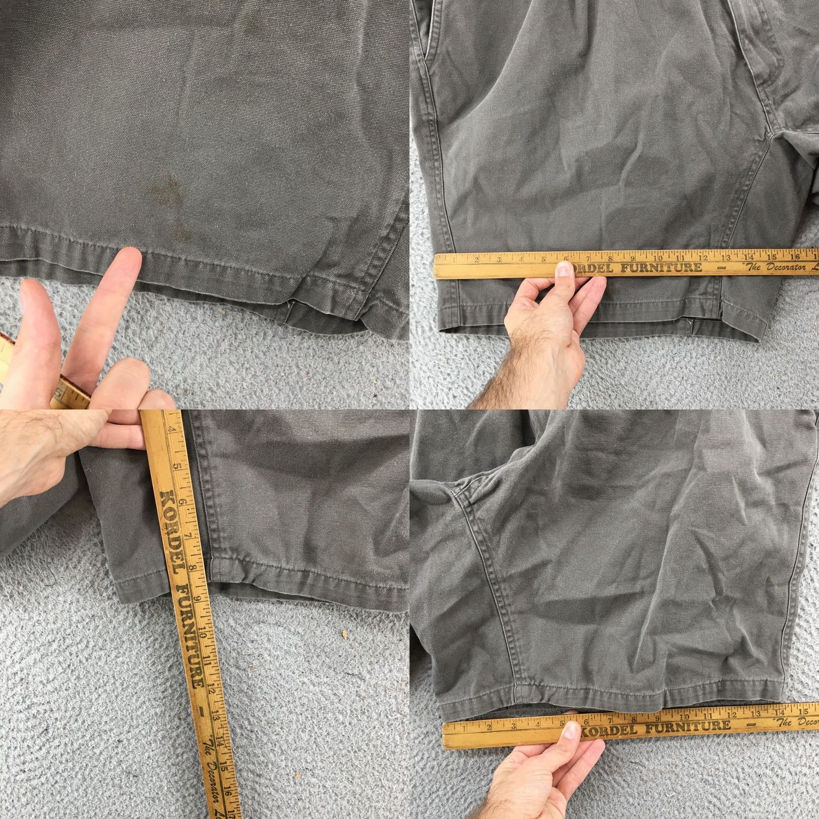Vintage Woolrich Loden Hiking Short Mens 2XL Gray Mid Rise Zip Fly Belted Cotton 3038 Size US 39 - 8 Thumbnail
