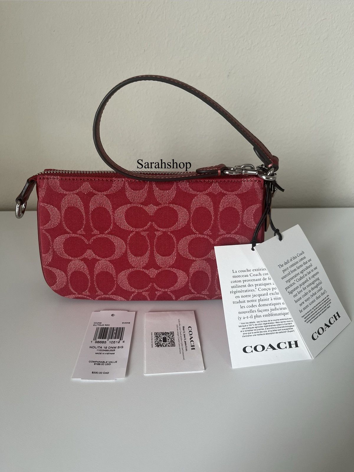 Coach Coach Nolita 19 In Signature Denim Size ONE SIZE - 2 Thumbnail