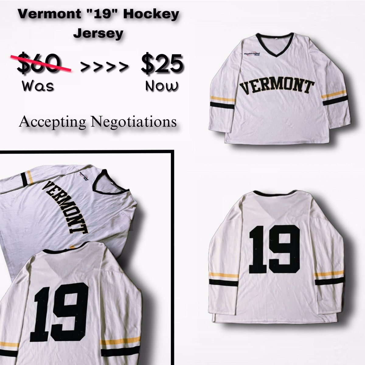 Vintage Vermont “19” Jersey Size US L / EU 52-54 / 3 - 2 Thumbnail