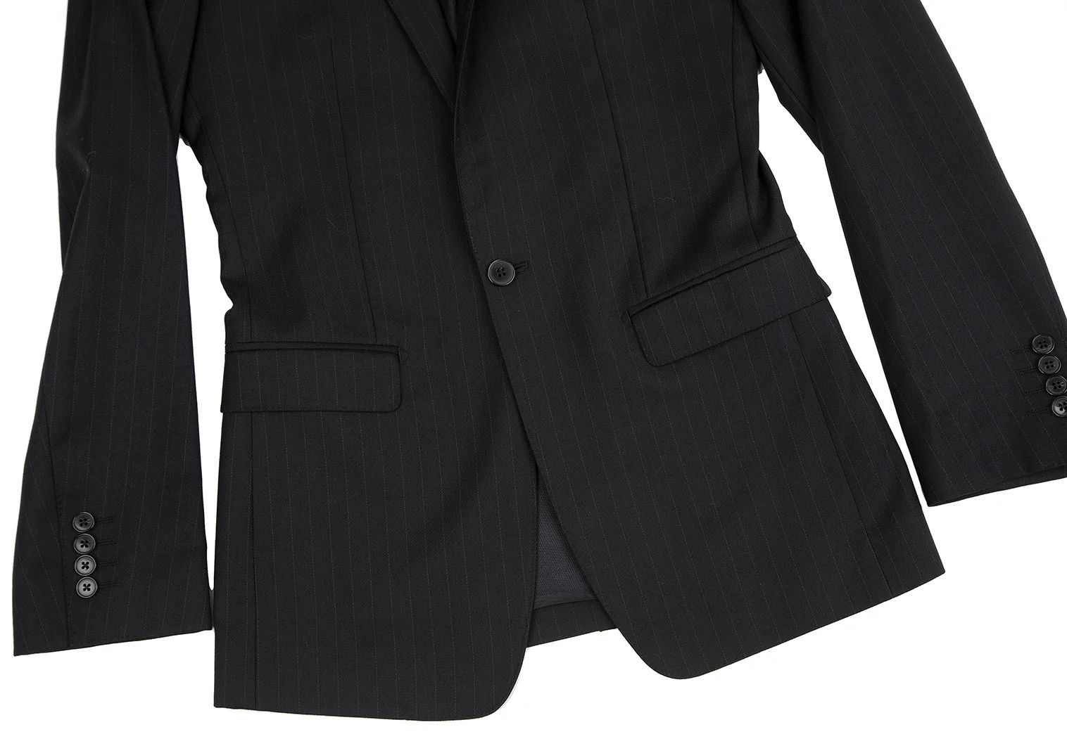 Dolce & Gabbana Martini Pinstripe Narrow Lapel Wool Jacket Black 44 Size US S / EU 44-46 / 1 - 8 Thumbnail
