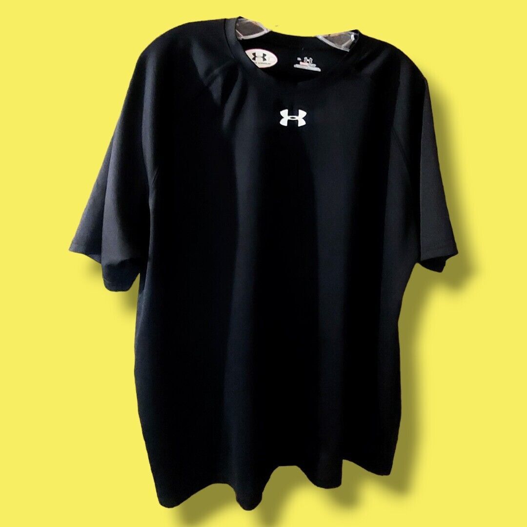 Under Armour Men's Black Short-Sleeve Athletic Logo Tee | Size X-Large | Size US XL / EU 56 / 4 - 2 Thumbnail