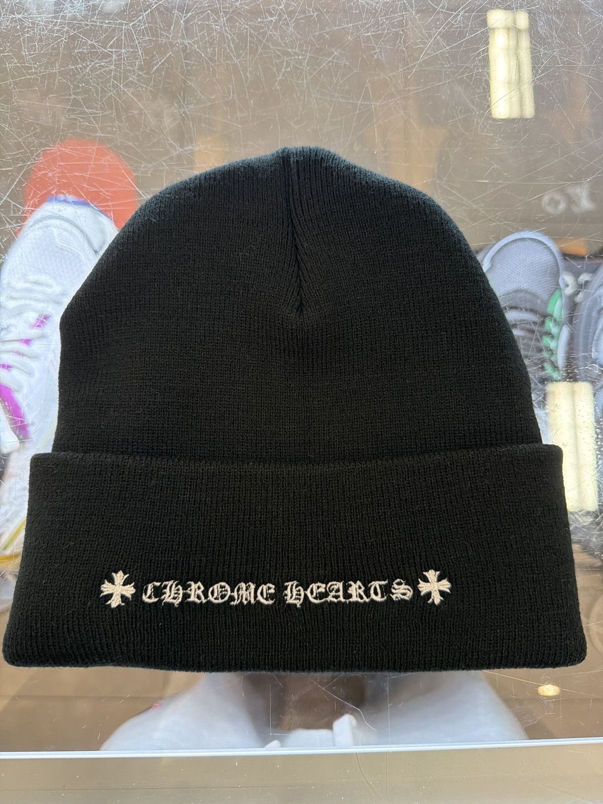 Chrome Hearts CHROME HEARTS LOGO BEANIE BLACK Size ONE SIZE - 2 Thumbnail