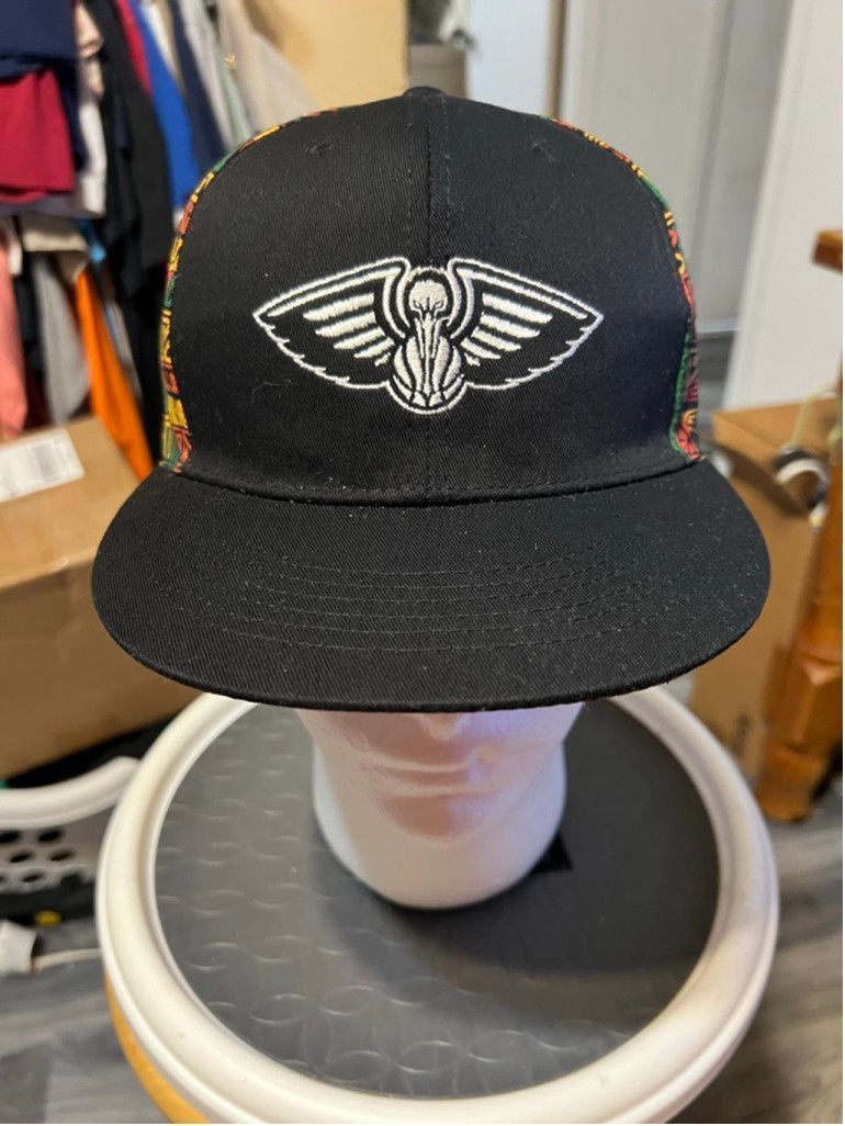 Other Men's Stackwell Black Pelicans HBCU Pattern Snapback Hat Size ONE SIZE - 1 Thumbnail