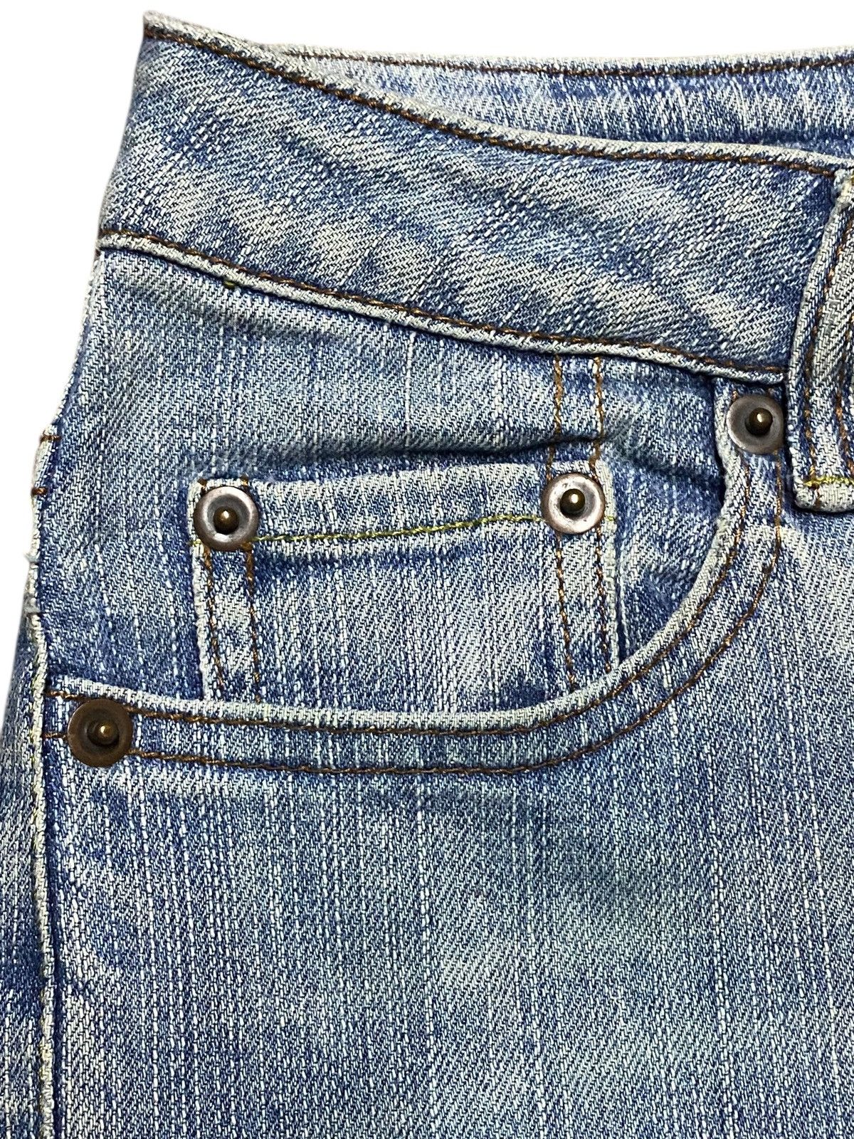 If Six Was Nine Vintage Japanese Brand Natural Garage Grunge Flare Jeans Size US 27 - 10 Thumbnail