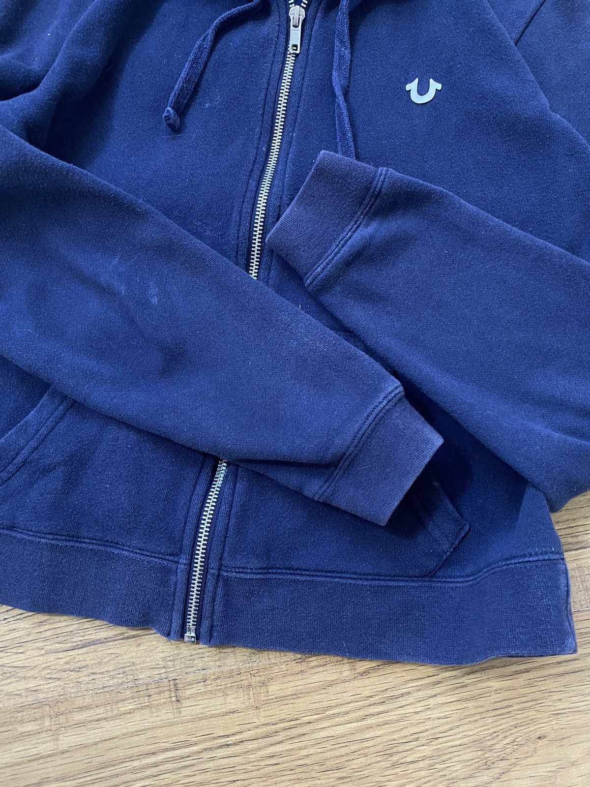 True Religion TRUE RELIGION BLUE BOXY FIT ZIP HOODIE Size S / US 4 / IT 40 - 7 Thumbnail