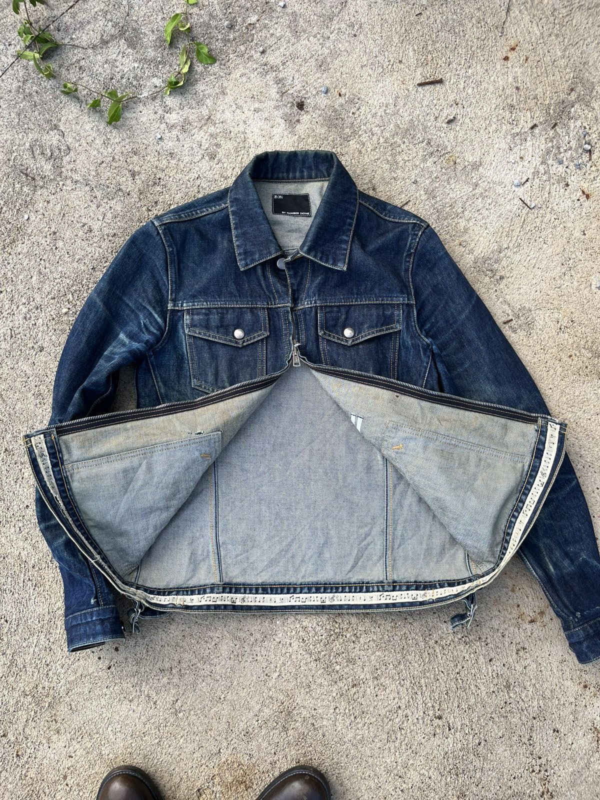 Number (N)ine 💥Number (N)ine Denim Jacket Size US L / EU 52-54 / 3 - 4 Thumbnail