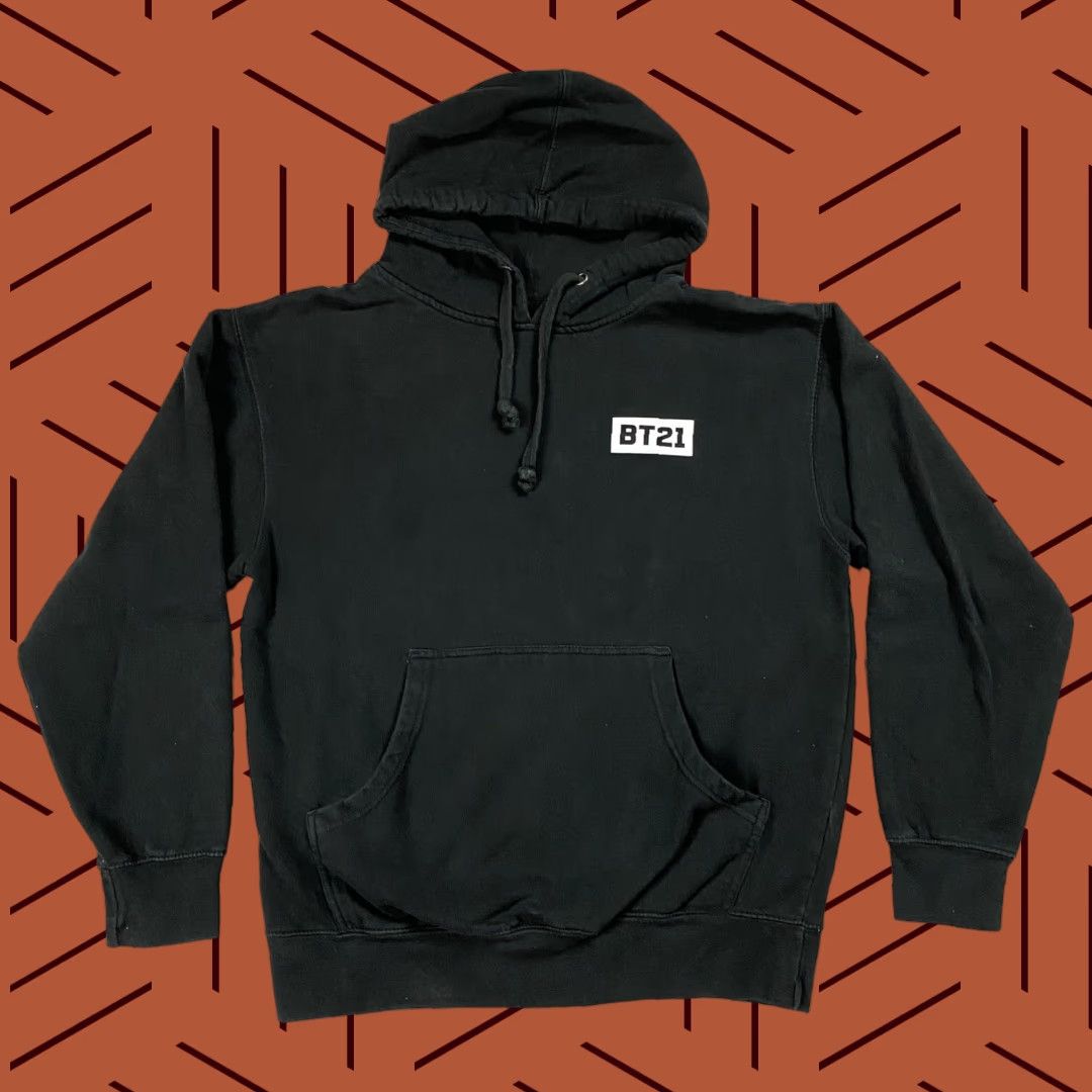 Vintage VINTAGE Anti Social Social Club x BTS & BT21 Hoodie Adult Medium Black Pullover Graphic Print Unisex Winter Size US M / EU 48-50 / 2 - 1 Thumbnail