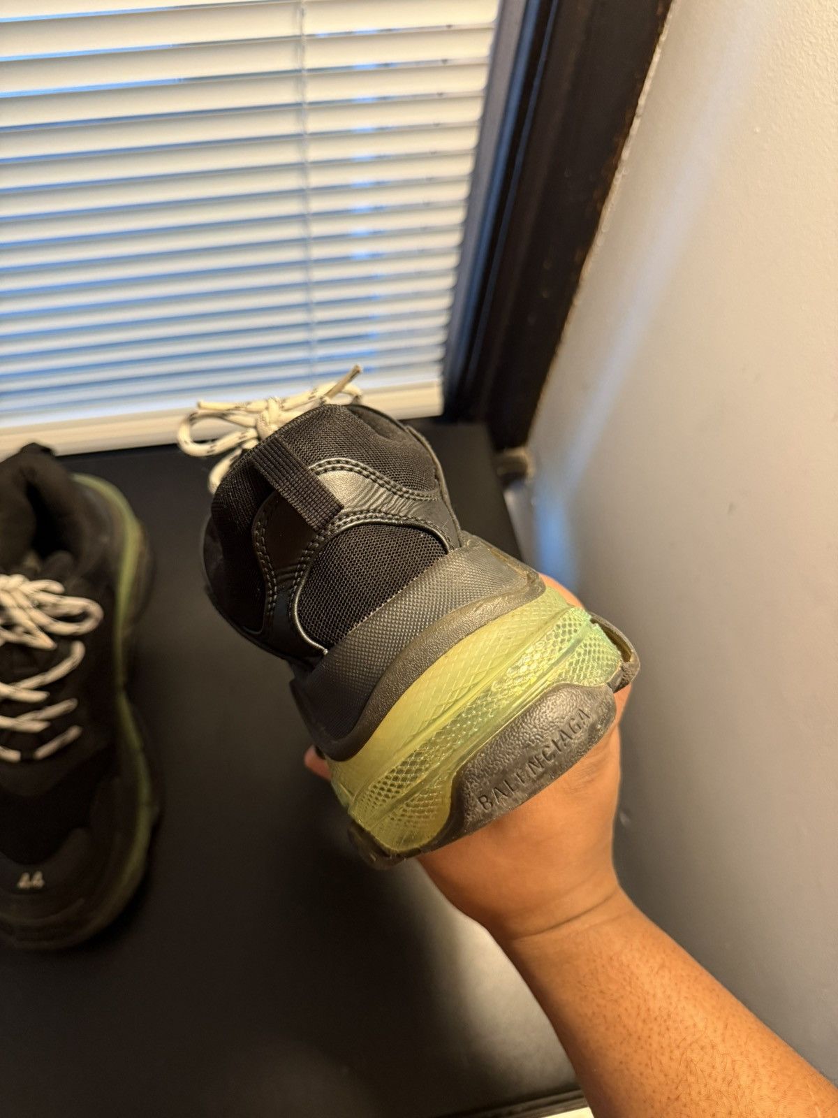 Balenciaga Balenciaga Triple S Black Green Sole Size 11 US / 44 EU Size US 11 / EU 44 - 5 Thumbnail