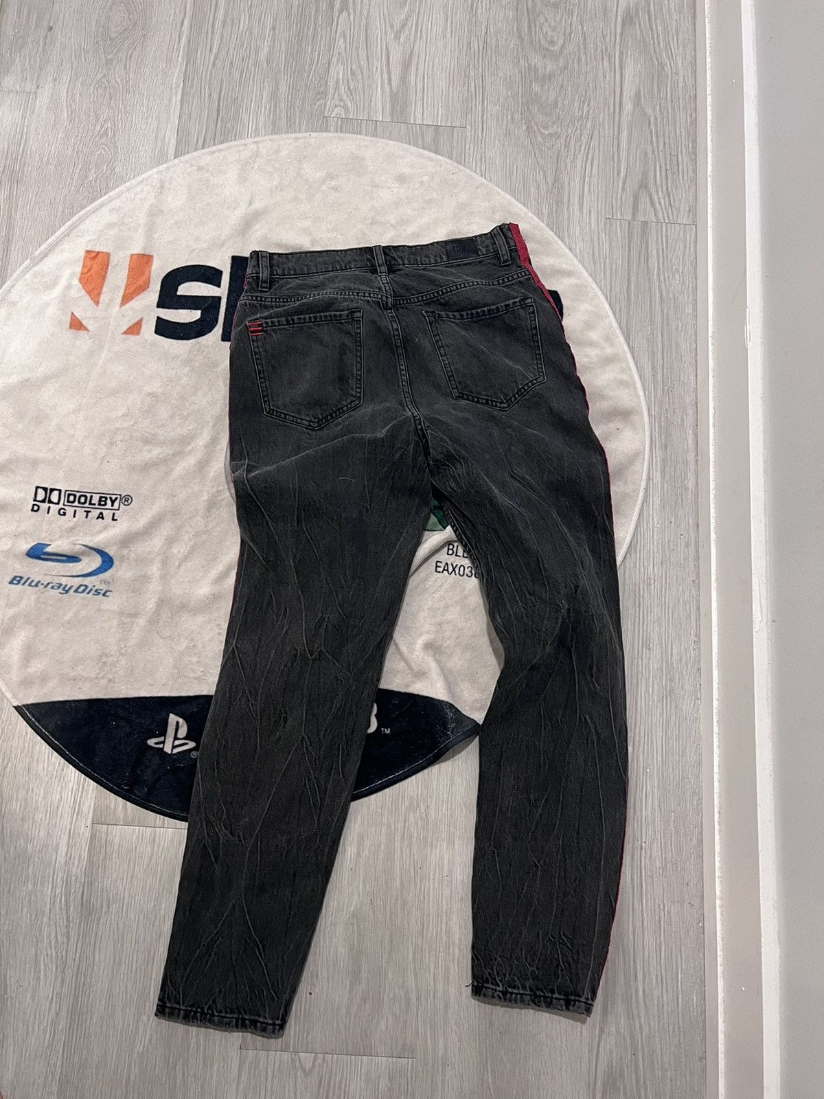 Japanese Brand × Vintage Black Skinny Fit Denim Jeans Size US 31 - 2 Thumbnail