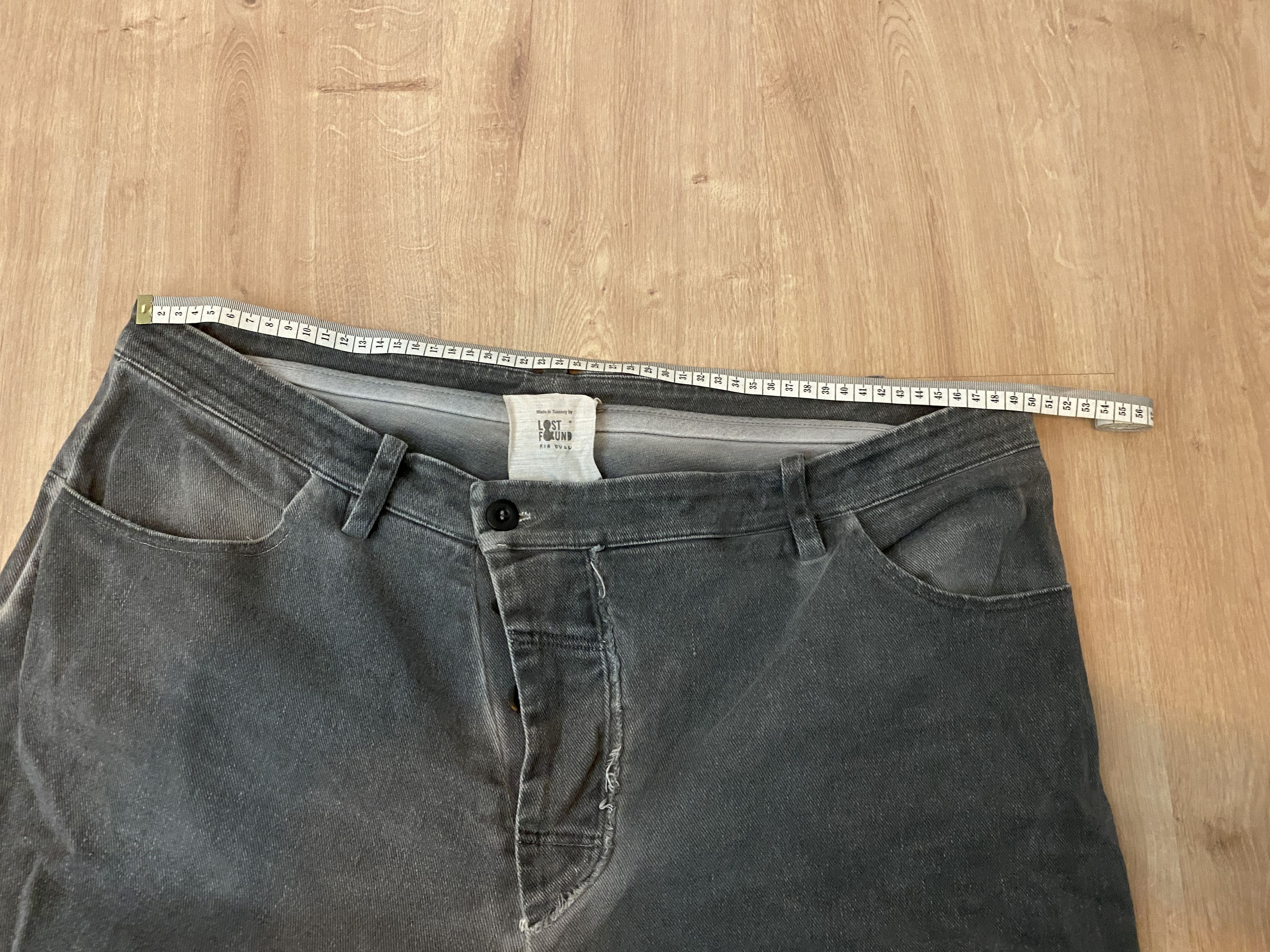 Lost & Found Ria Dunn Lost & Found Ria Dunn Rooms XL Gray Bias cut frayed denim Size US 38 / EU 54 - 11 Thumbnail