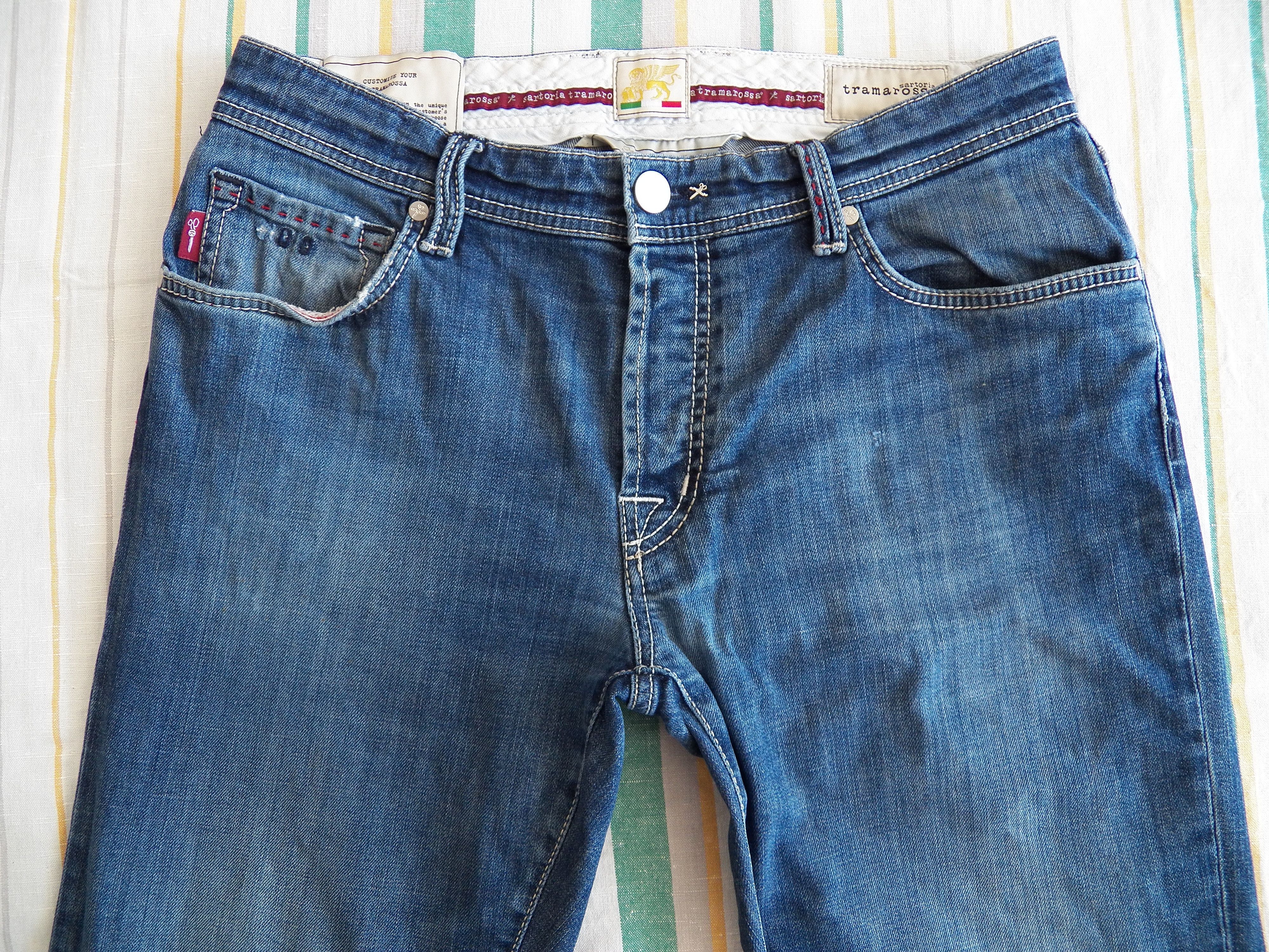 Other Sartoria Tramarossa Leonardo Mens Jeans Size 34 W34 L28 Slim Size US 34 / EU 50 - 2 Thumbnail